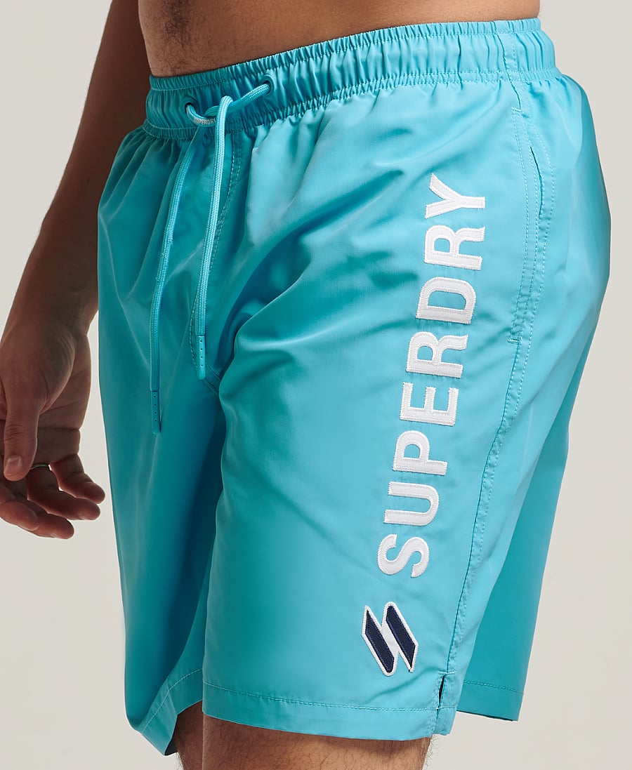 Superdry - CODE APPLQUE 19INCH SWIM SHORT - ocean blue - 2