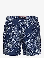 Superdry - PRINTED 15" SWIM SHORT - shorts - blue chrysanthemum print - 1