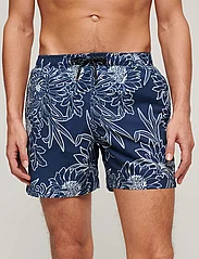 Superdry - PRINTED 15" SWIM SHORT - swim shorts - blue chrysanthemum print - 2