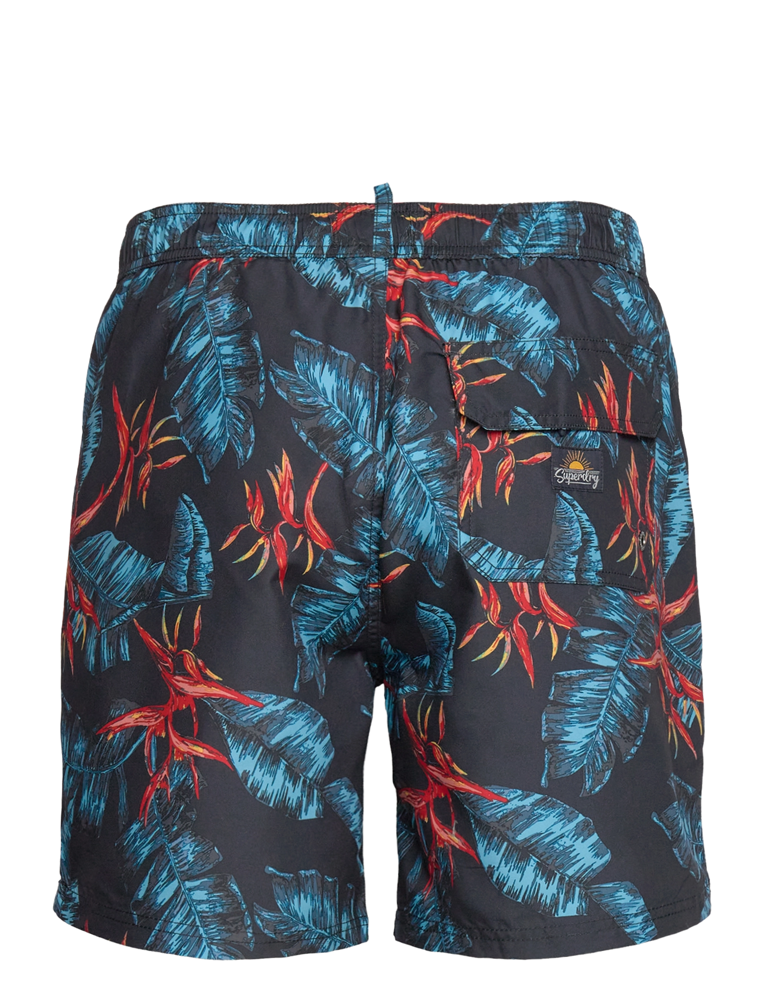 Superdry - HAWAIIAN PRINT 17 SWIM SHORT - badebukser - dark navy fire - 2