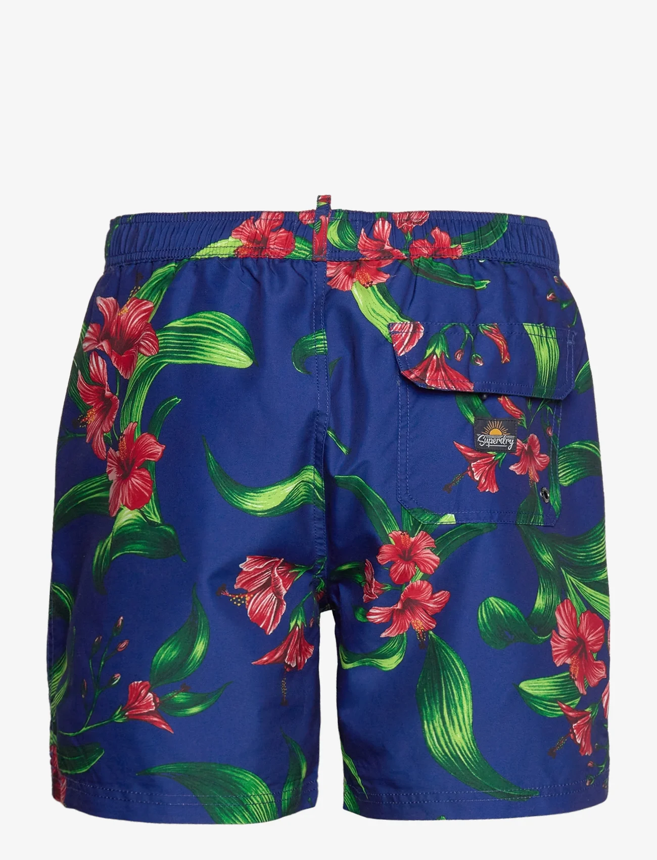 Superdry - HAWAIIAN PRINT 17 SWIM SHORT - swim shorts - hibiscus royal blue - 1