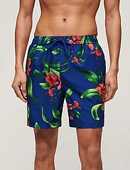 Superdry - HAWAIIAN PRINT 17 SWIM SHORT - swim shorts - hibiscus royal blue - 2