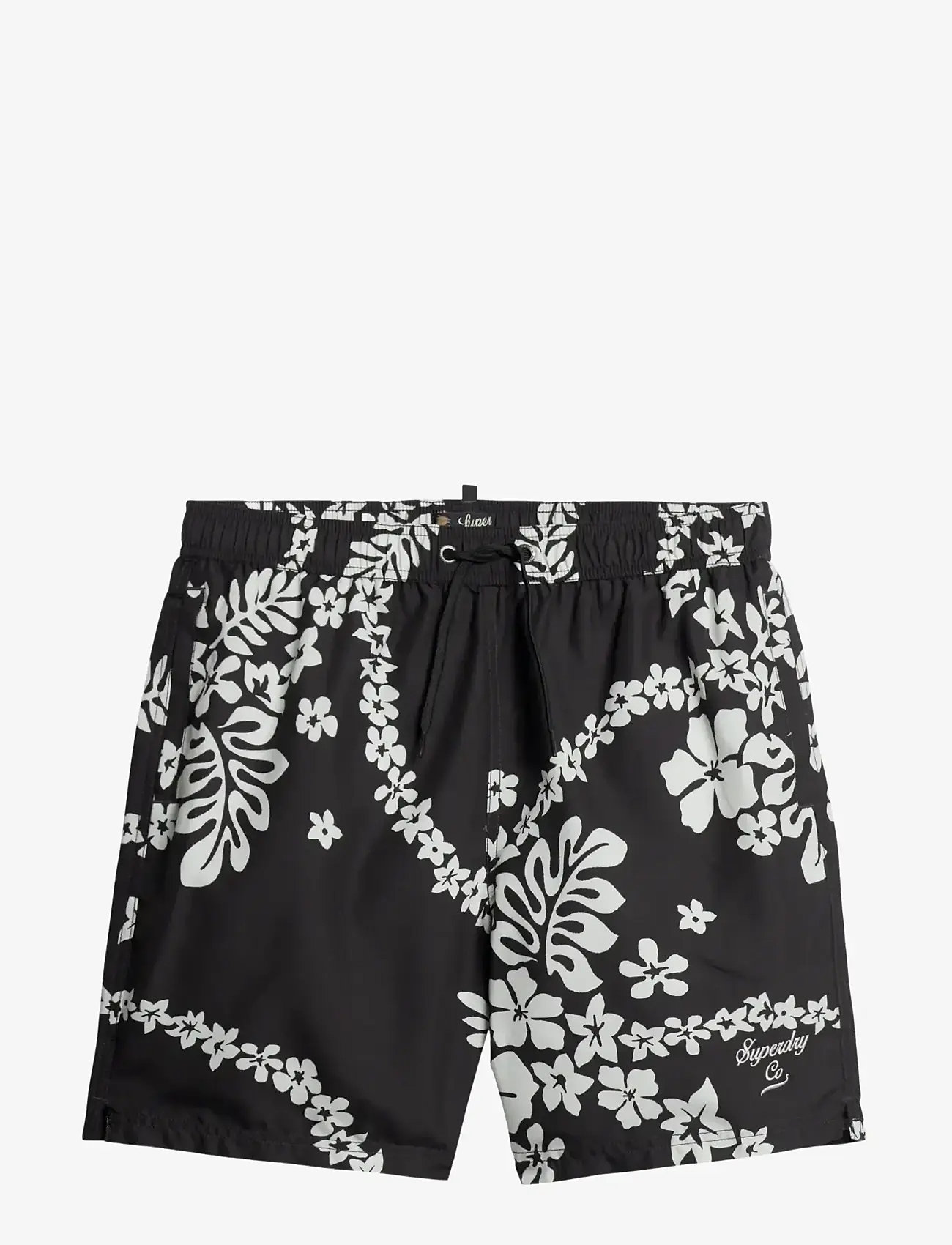 Superdry - HAWAIIAN PRINT 17 SWIM SHORT - swim shorts - surf school black - 1