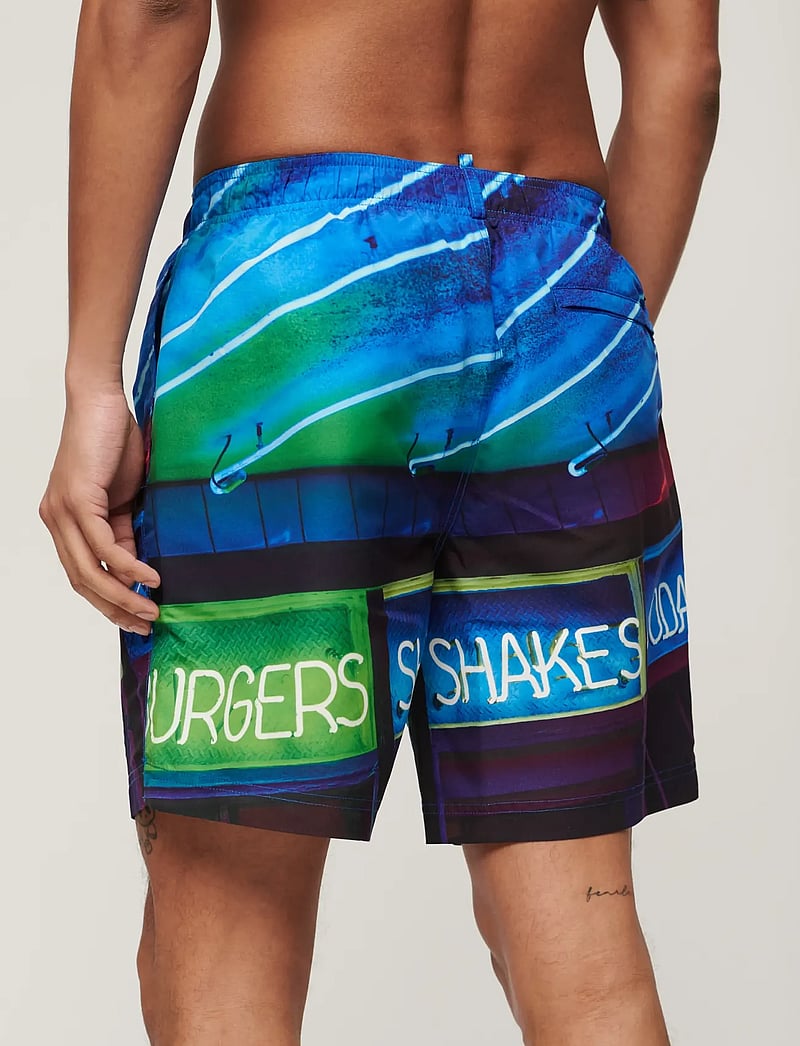 Superdry - PHOTOGRAPHIC 17 SWIM SHORT - swim shorts - neon navy - 2