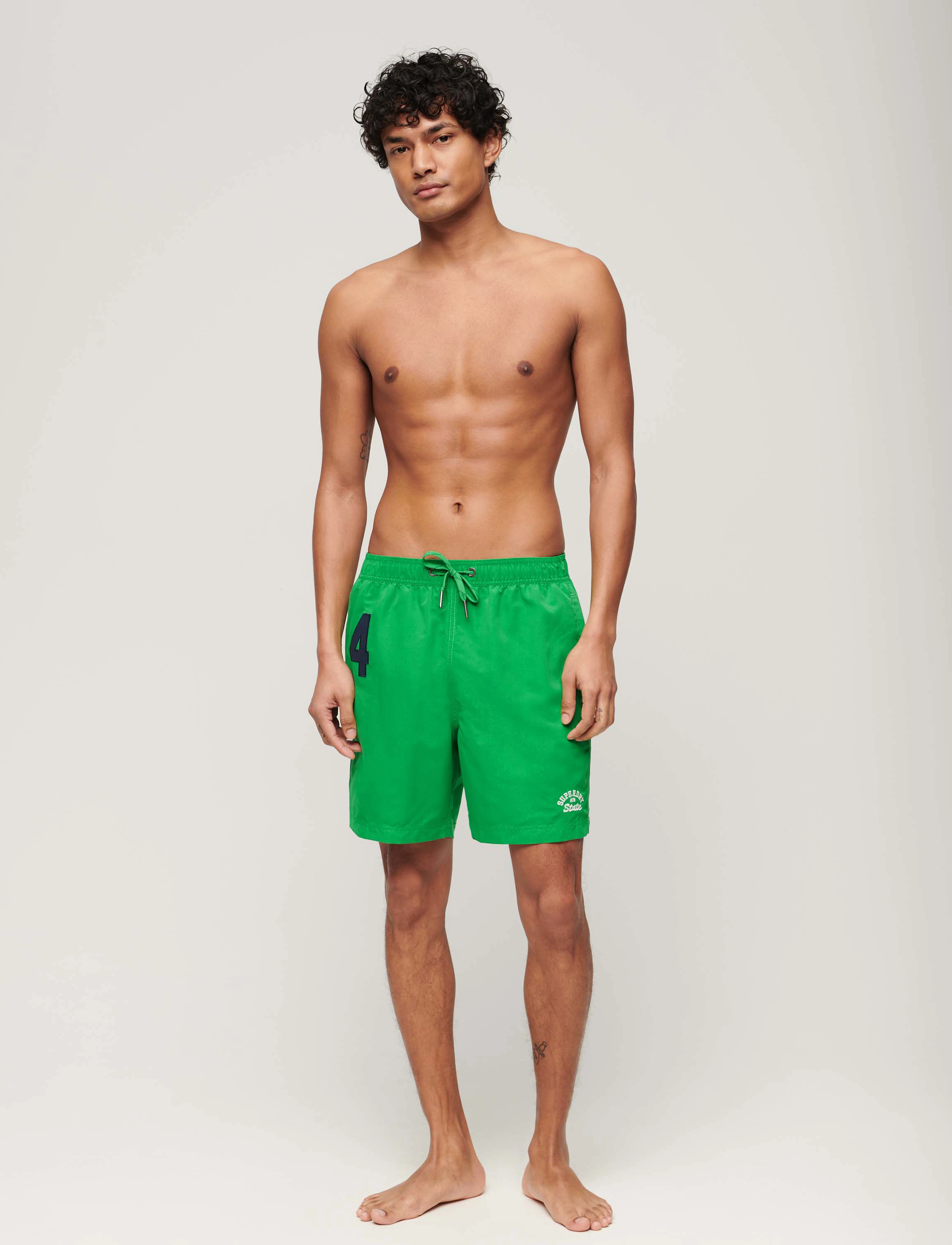 Superdry - VINTAGE POLO 17INCH SWIM SHORT - laveste priser - drop kick green - 4