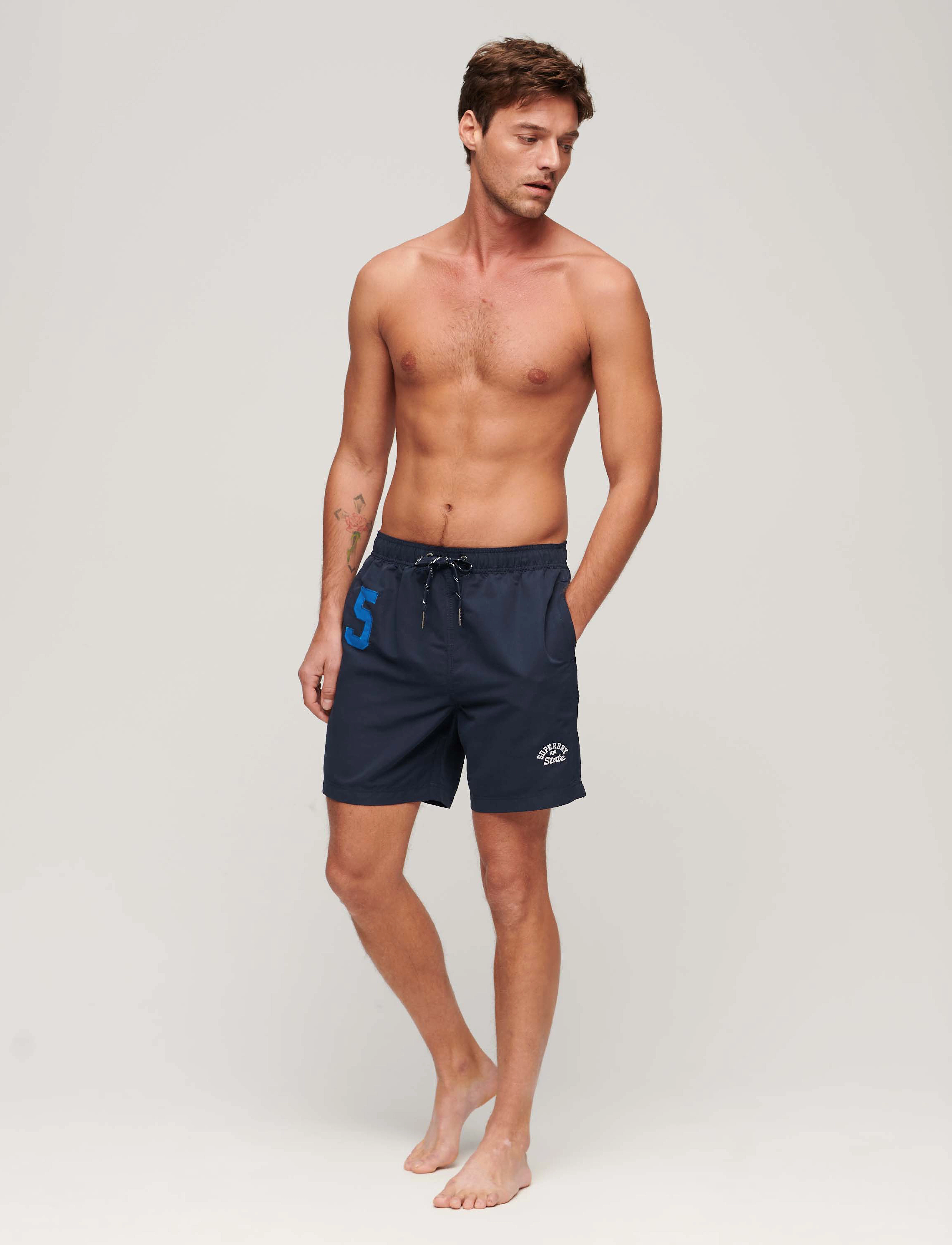 Superdry - VINTAGE POLO 17INCH SWIM SHORT - badeshortser - richest navy - 4