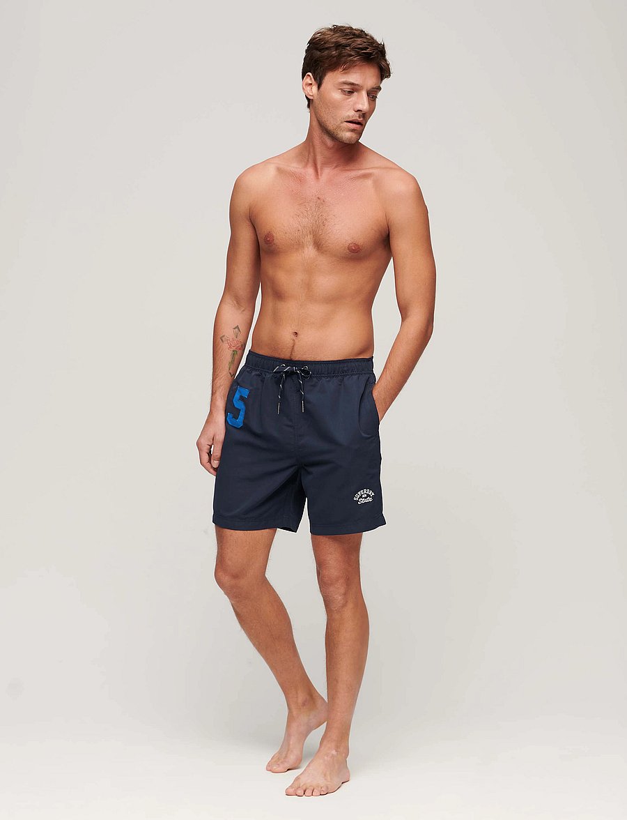 Superdry - VINTAGE POLO 17INCH SWIM SHORT - badeshortser - richest navy - 4