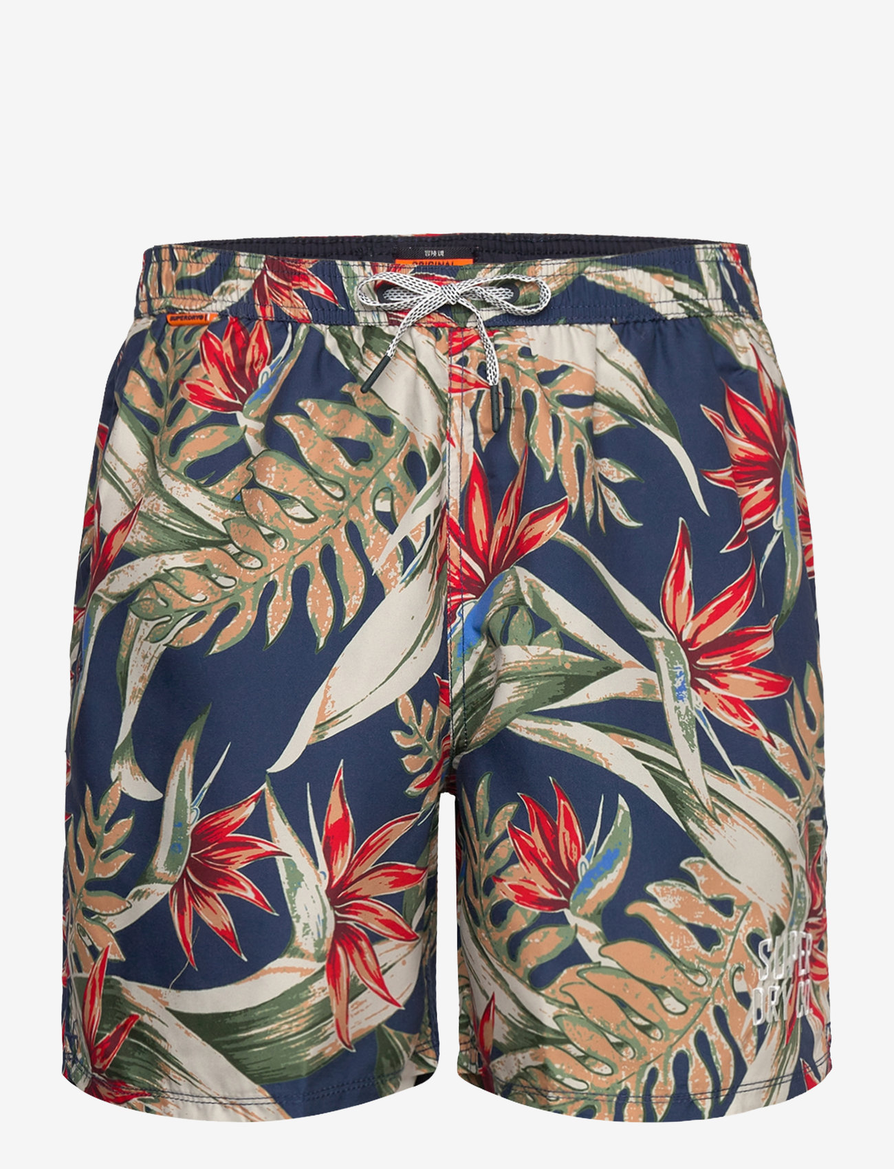 Superdry - HAWAIIAN PRINT 16 SWIM SHORT - uimashortsit - bird of paradise navy - 1