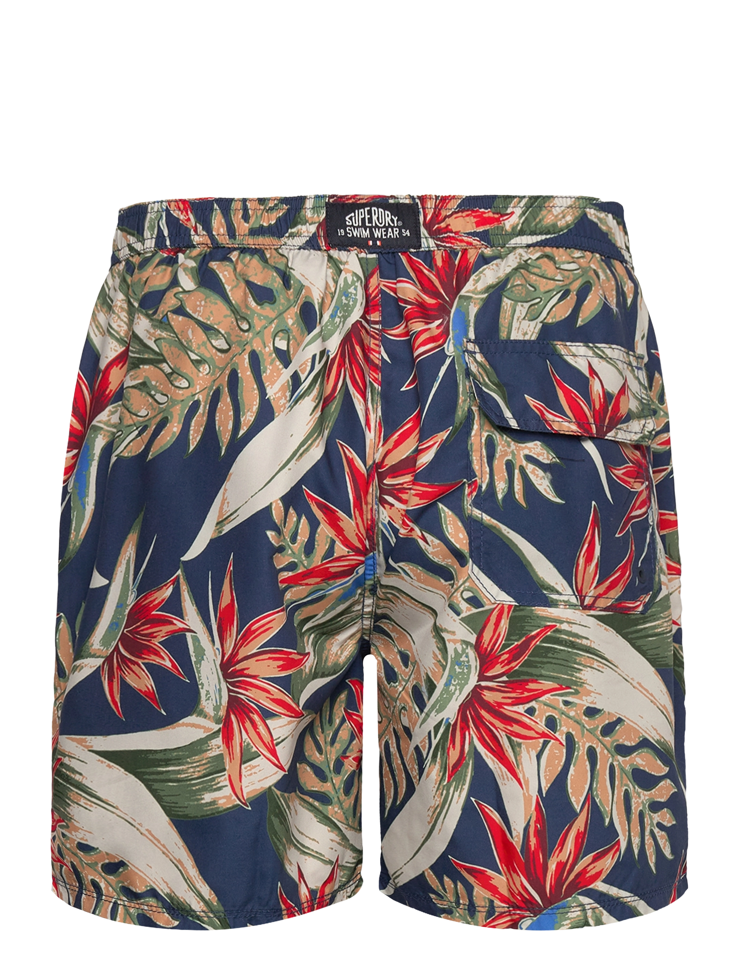 Superdry - HAWAIIAN PRINT 16 SWIM SHORT - badehose - bird of paradise navy - 2