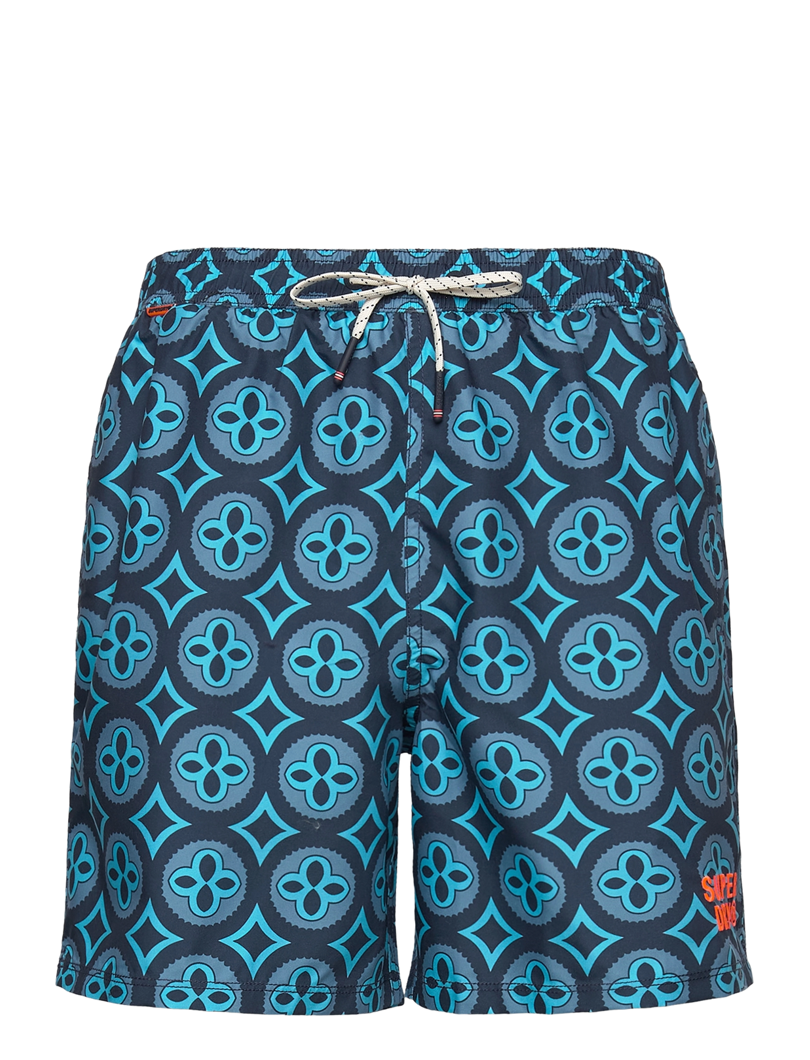 Superdry TILE PRINT 16 SWIM SHORT - Bademode - TALAVERA TILE BLUE / navy
