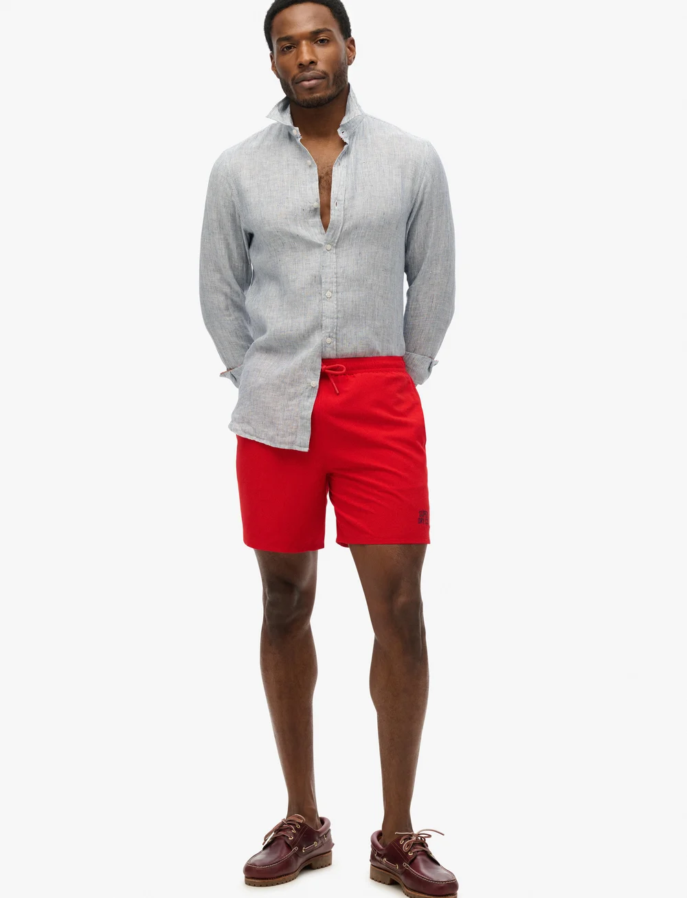 Superdry - ESSENTIAL 16 SWIM SHORT - badehose - rouge red - 0