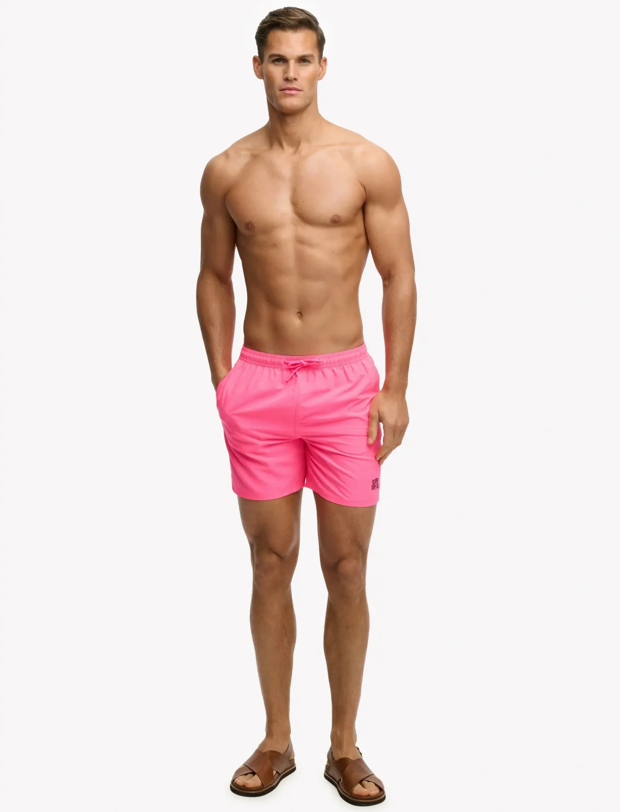 Superdry - ESSENTIAL 16 SWIM SHORT - ujumispüksid - fluro pink - 5