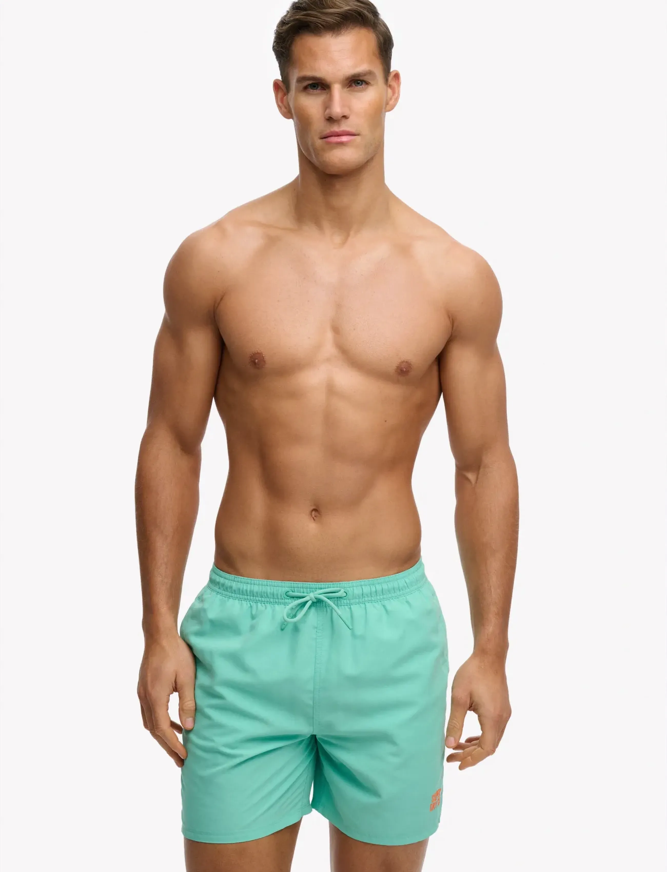 Superdry Essential 16 Swim Short, S, Green, Badetøj > Shorts, Herre
