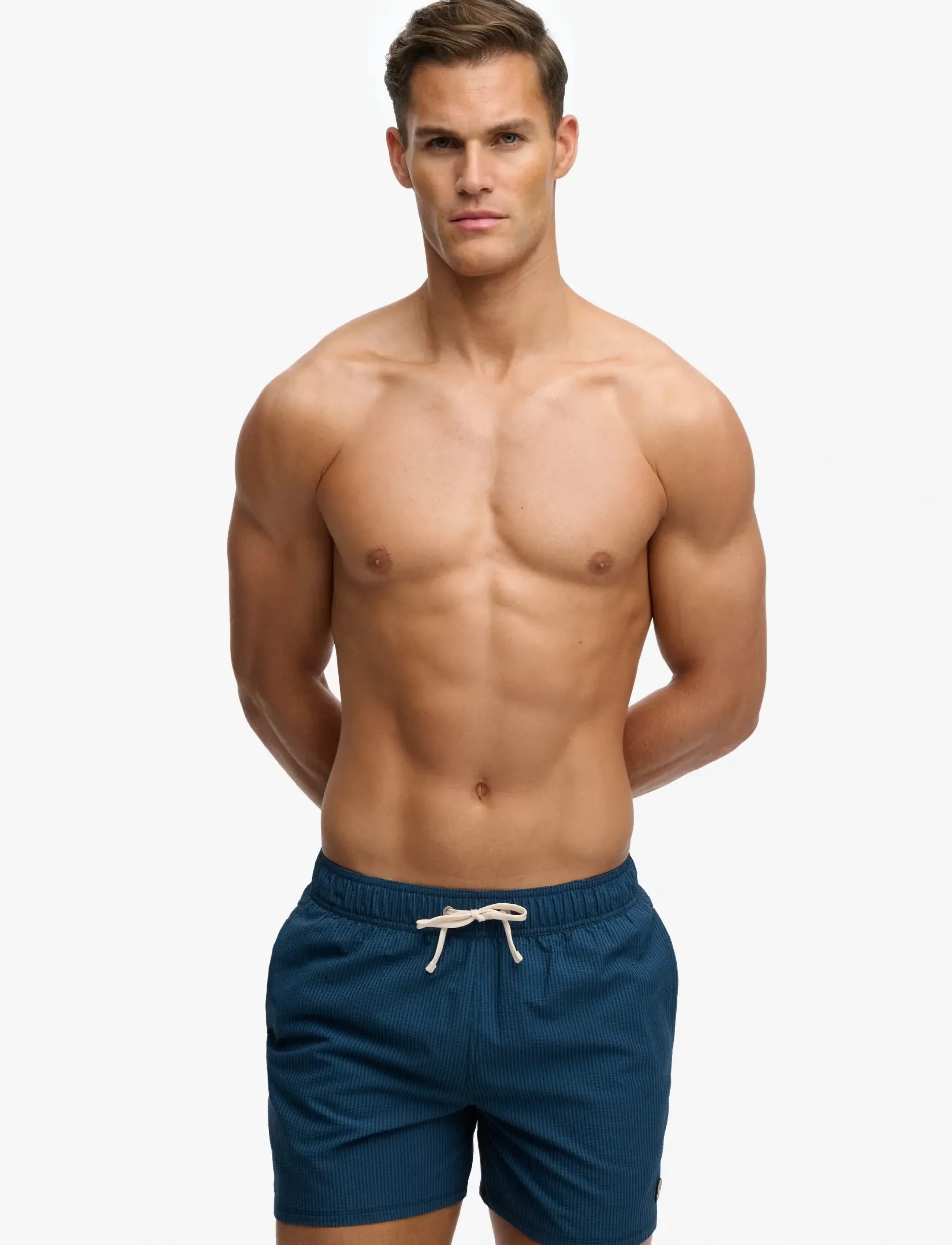 Superdry - SEER SUCKER 15 SWIM SHORT - badehose - atlantic nvy/blue bottle strpe - 2