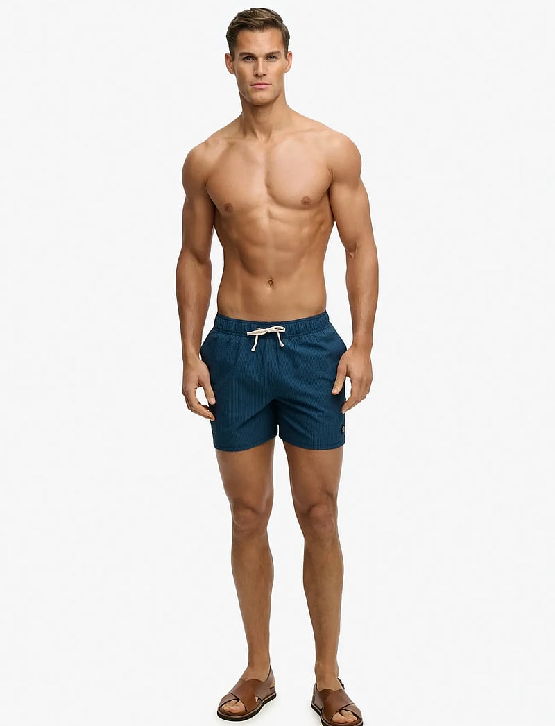 Superdry - SEER SUCKER 15 SWIM SHORT - swim shorts - atlantic nvy/blue bottle strpe - 4