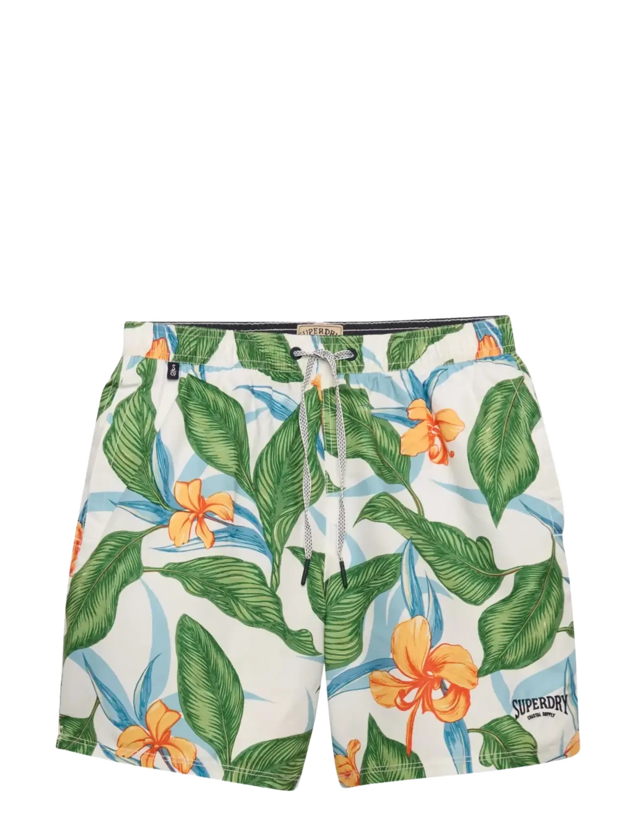 Superdry HAWAIIAN PRINT 16 SWIM SHORT - Badshorts - EVERGREEN HAWAIIAN OPTIC / multi