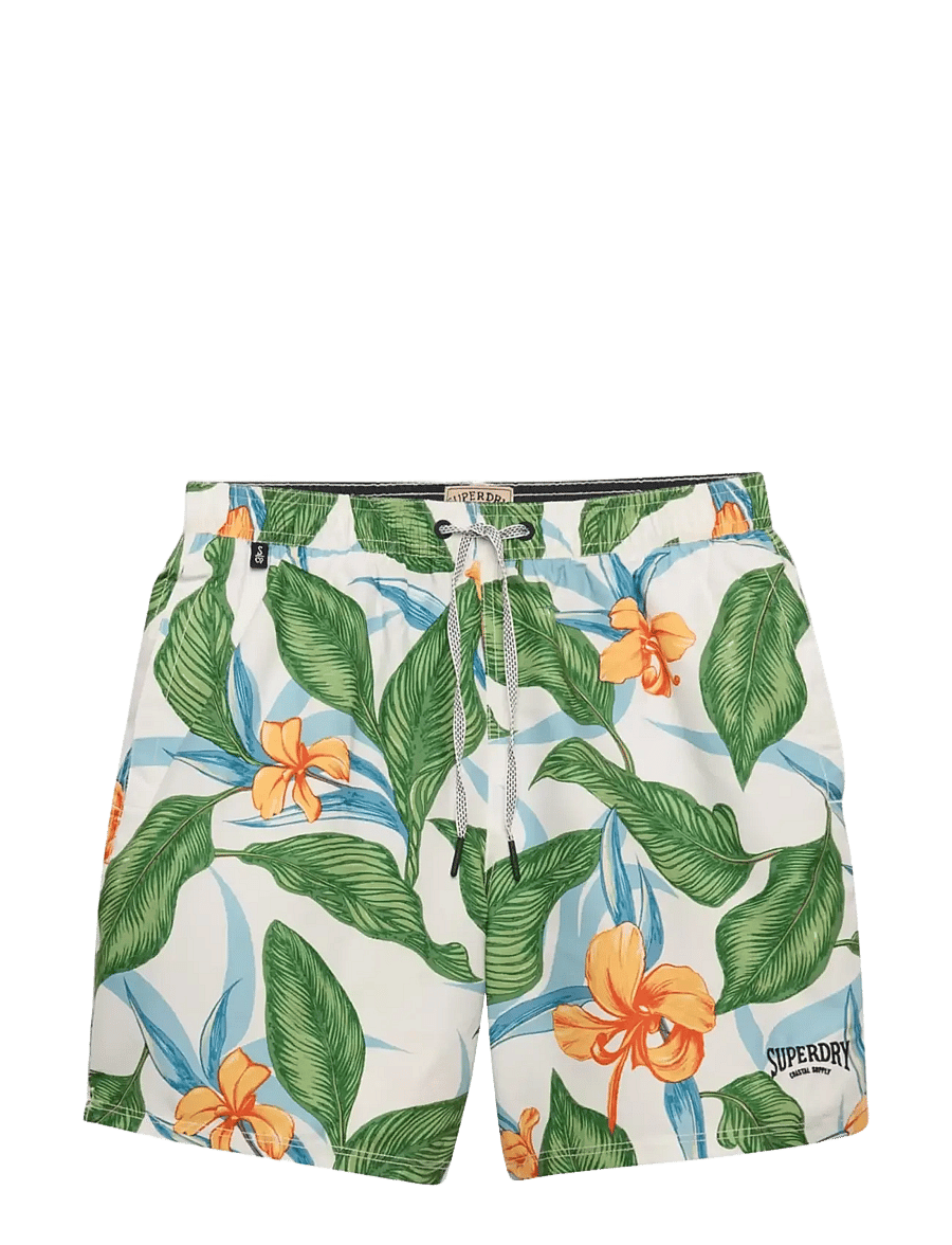 Superdry - HAWAIIAN PRINT 16 SWIM SHORT - badeshorts - evergreen hawaiian optic - 1