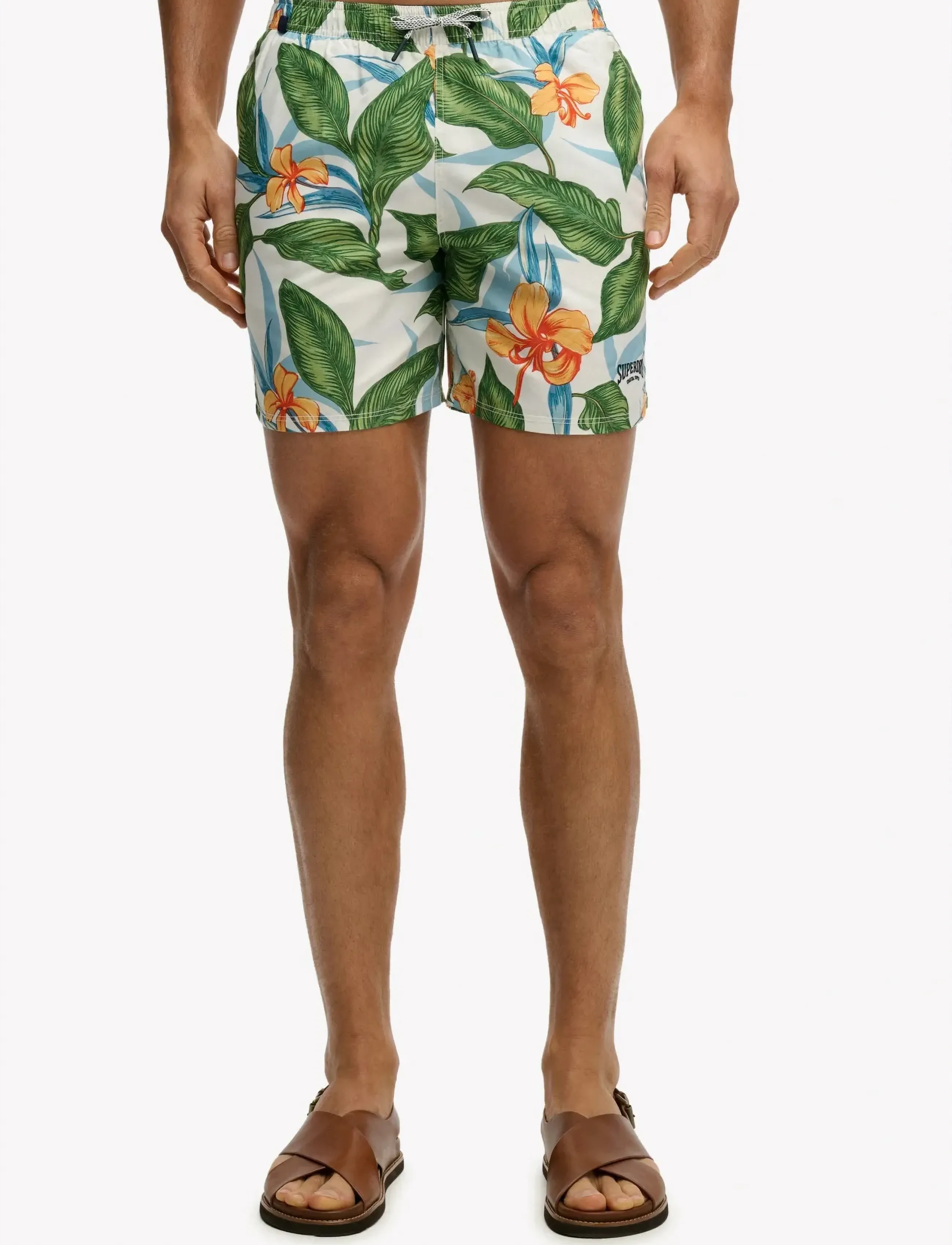 Superdry - HAWAIIAN PRINT 16 SWIM SHORT - badeshorts - evergreen hawaiian optic - 2