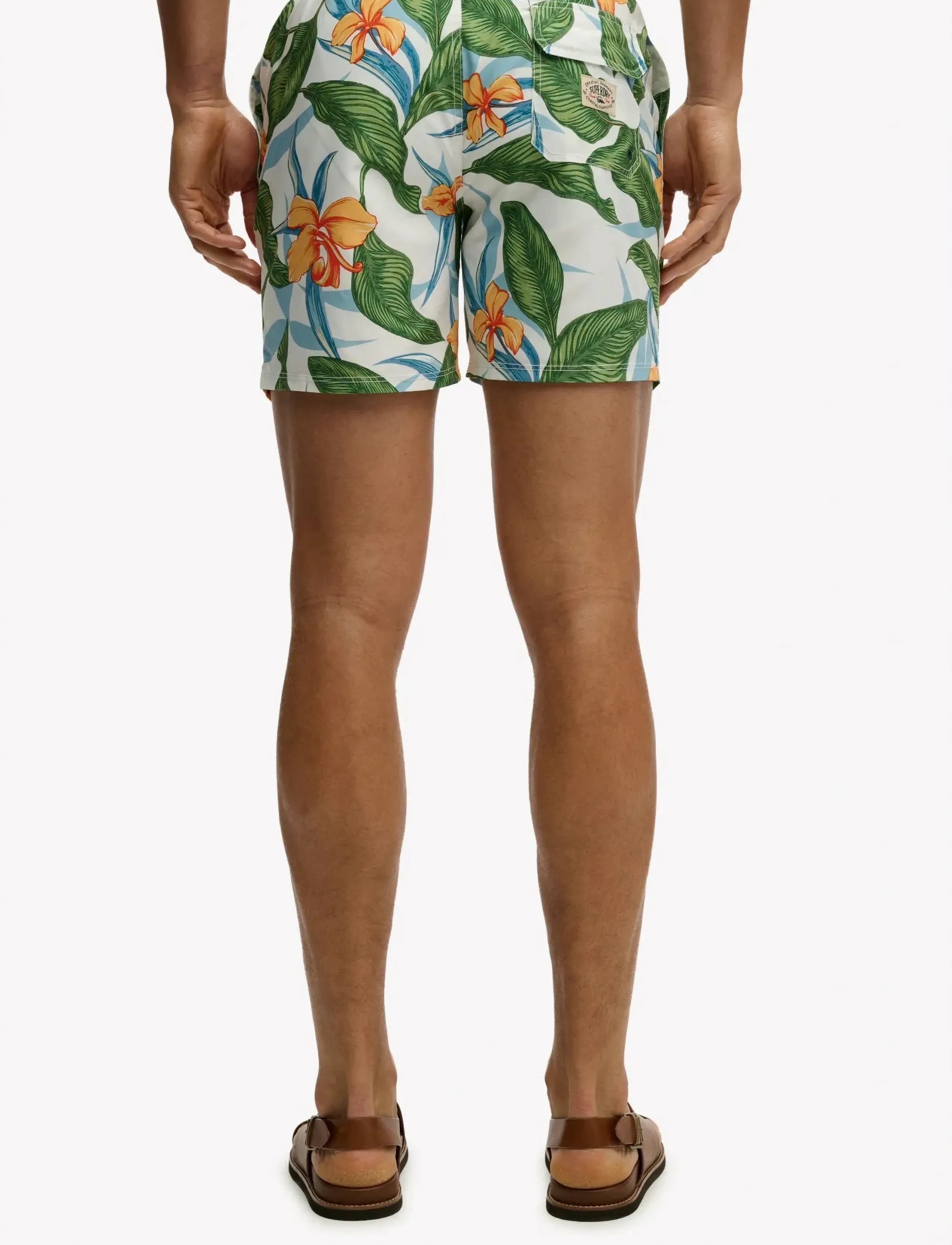 Superdry - HAWAIIAN PRINT 16 SWIM SHORT - badeshorts - evergreen hawaiian optic - 3