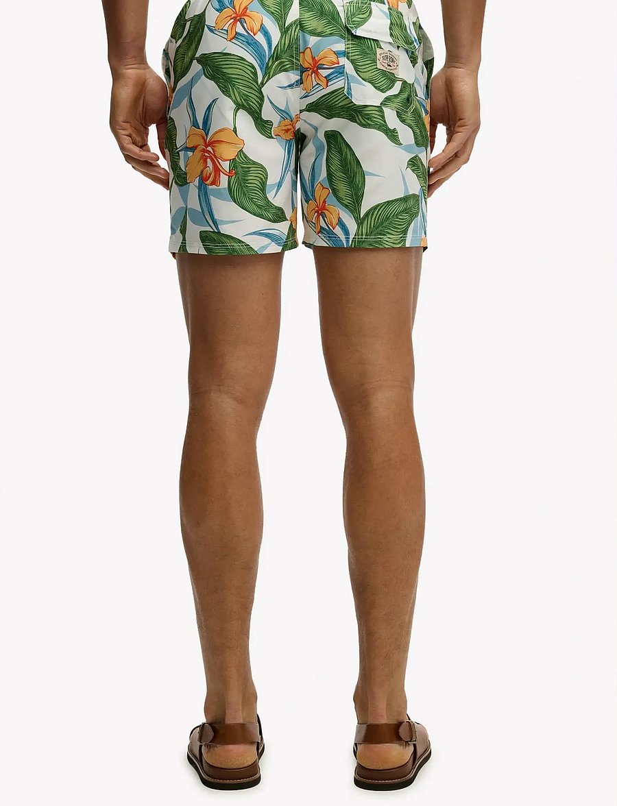 Superdry - HAWAIIAN PRINT 16 SWIM SHORT - badeshorts - evergreen hawaiian optic - 3