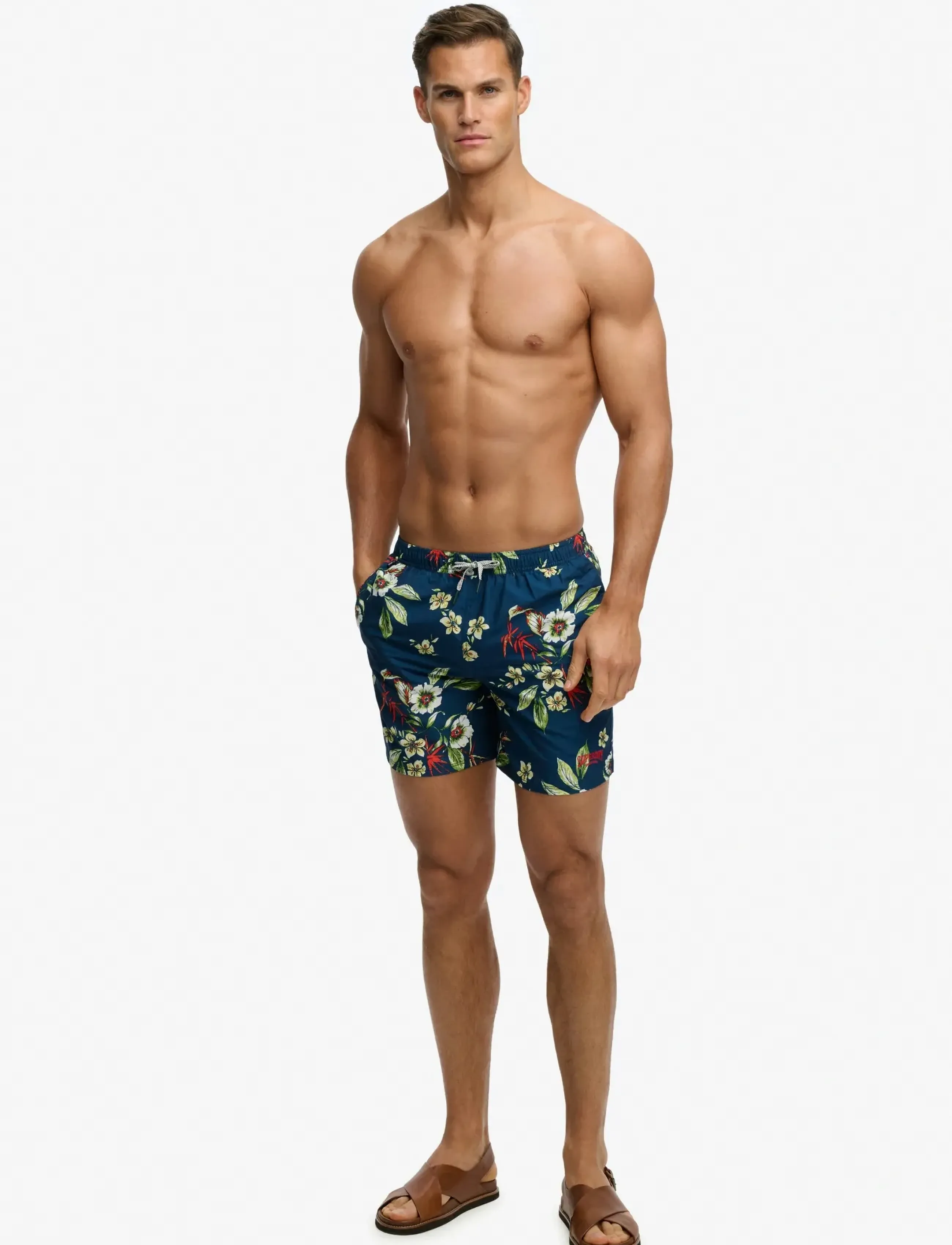Superdry Hawaiian Print 16 Swim Short casual shorts herr – bild 3
