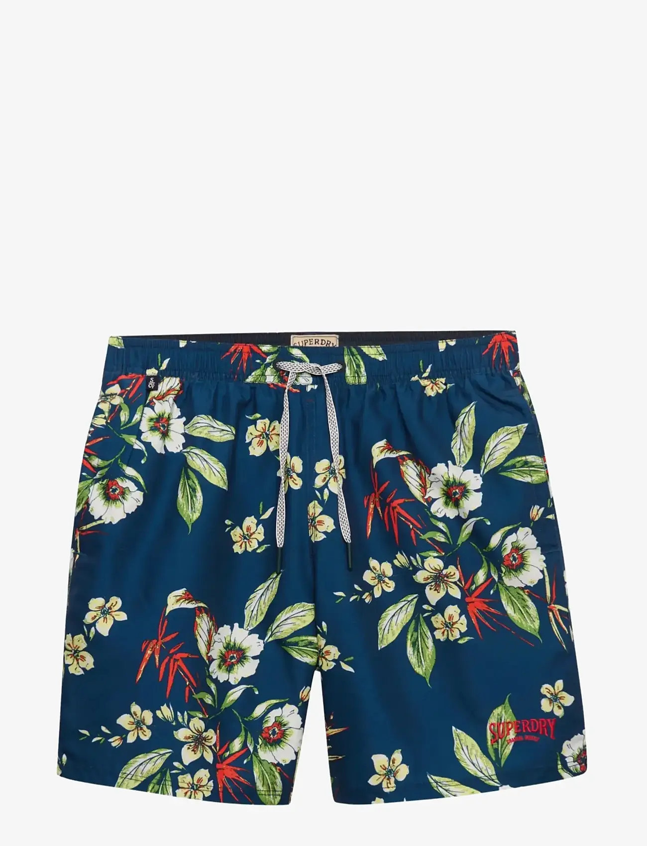 Superdry - HAWAIIAN PRINT 16 SWIM SHORT - badeshorts - cabana navy - 2