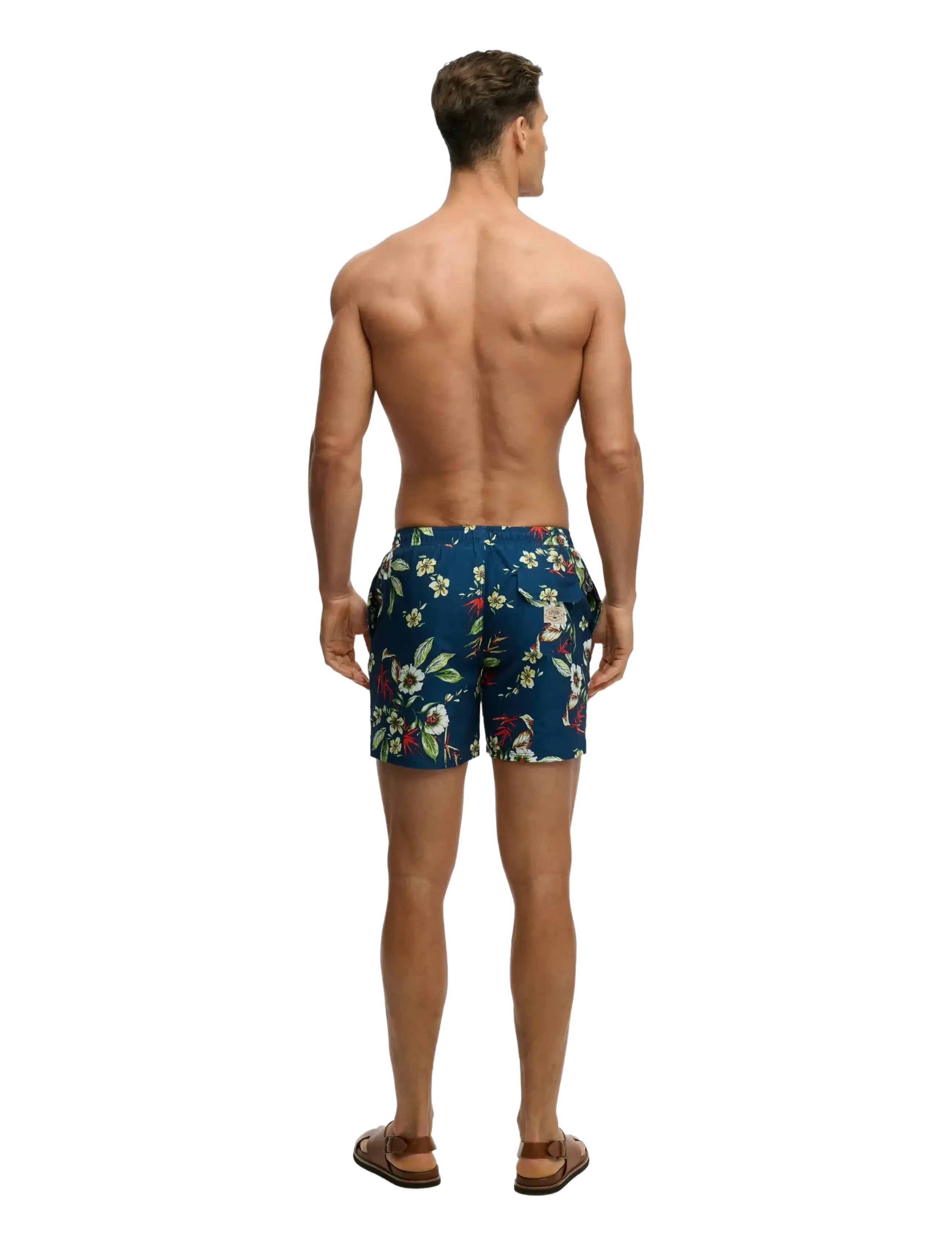 Superdry - HAWAIIAN PRINT 16 SWIM SHORT - swim shorts - cabana navy - 5