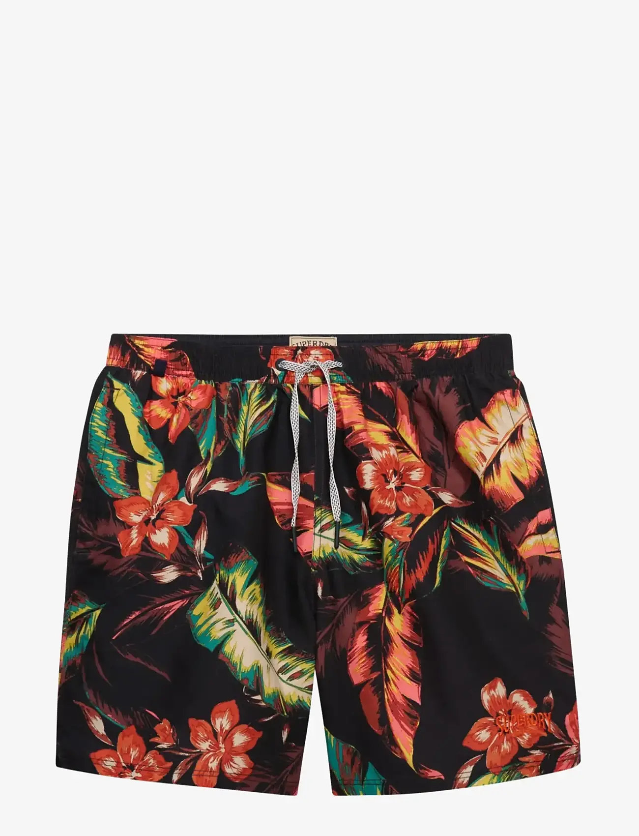 Superdry - HAWAIIAN PRINT 16 SWIM SHORT - badeshorts - cuban nights black - 1