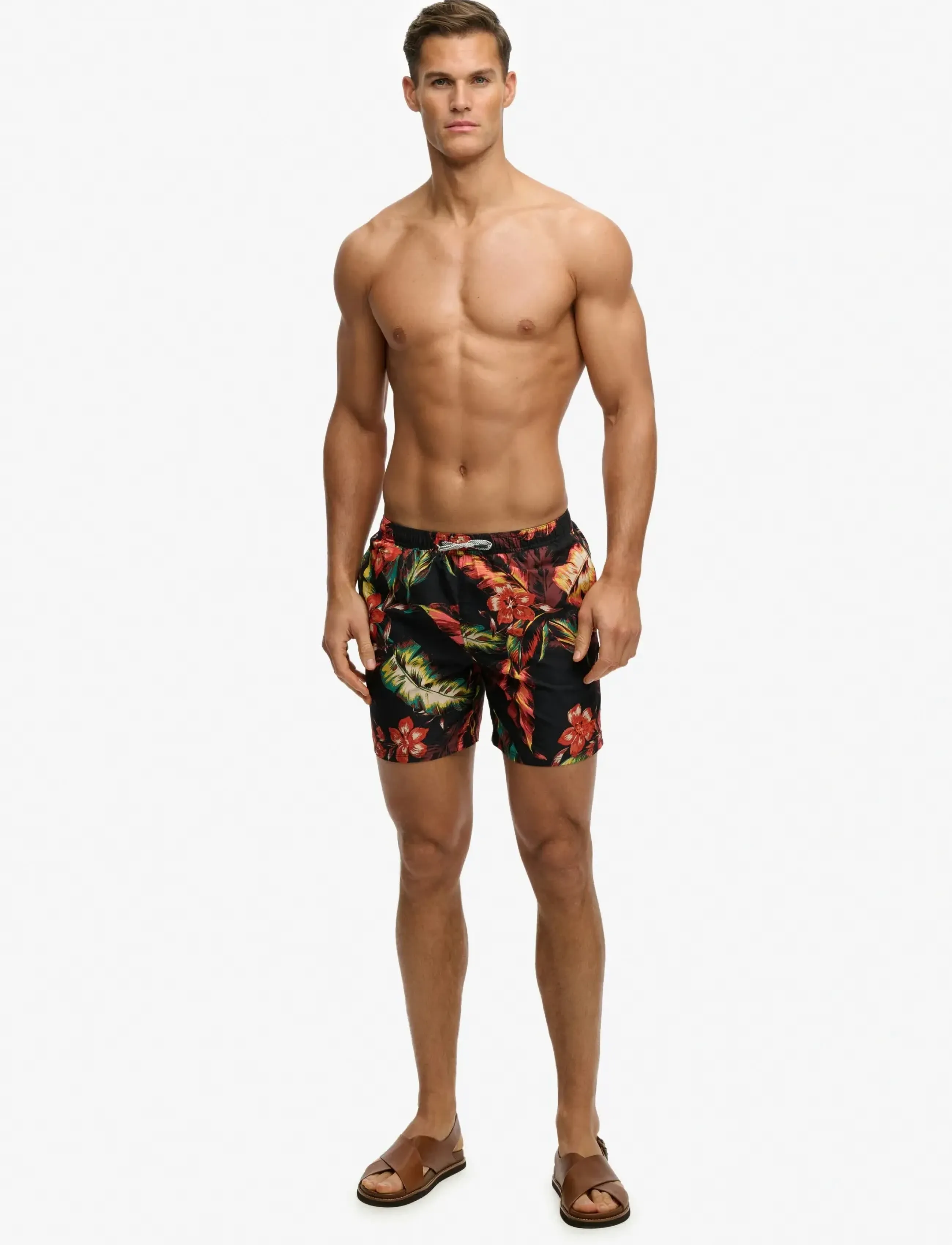 Superdry Hawaiian Print 16 Swim Short casual shorts herr – bild 3