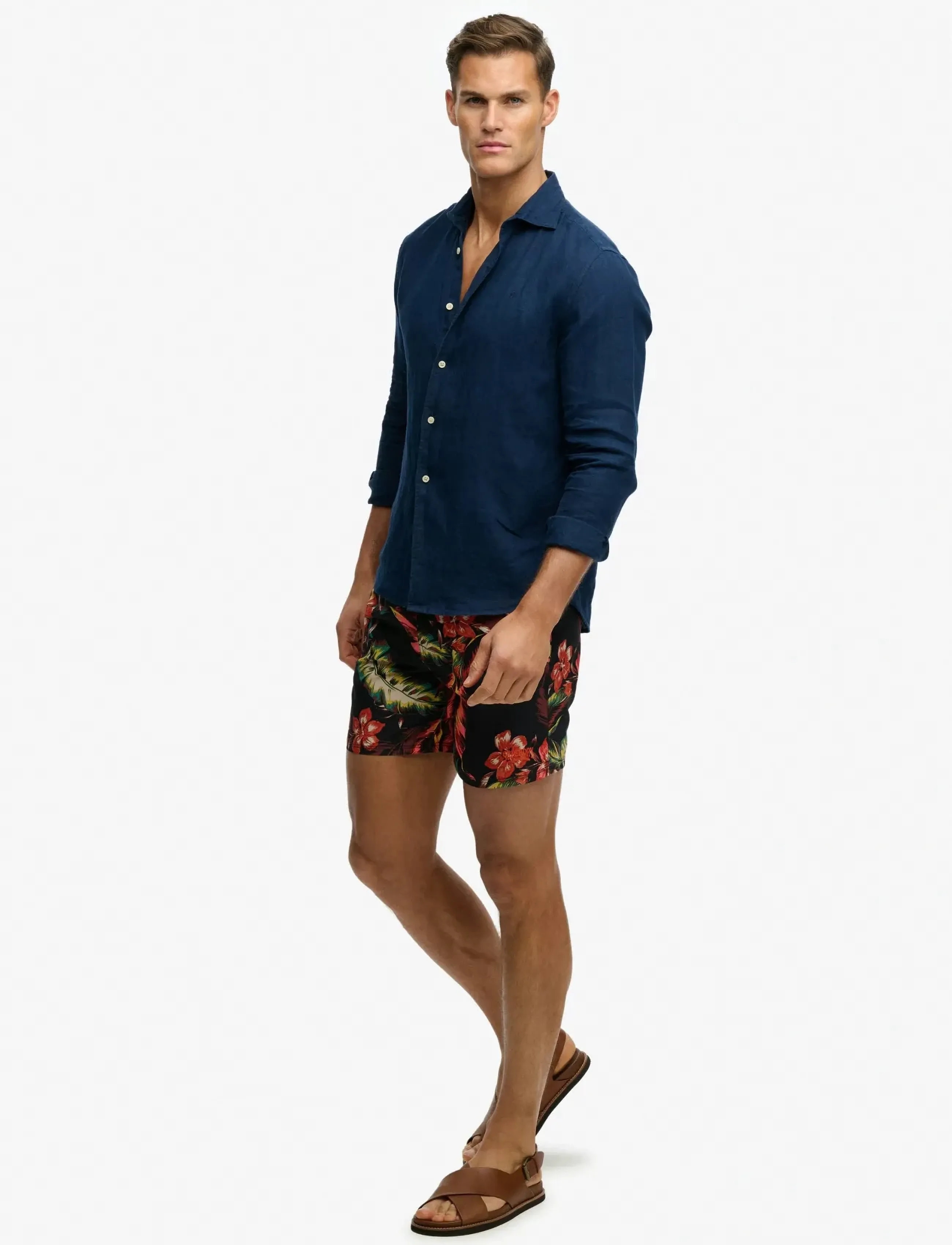 Superdry Hawaiian Print 16 Swim Short casual shorts herr – bild 7