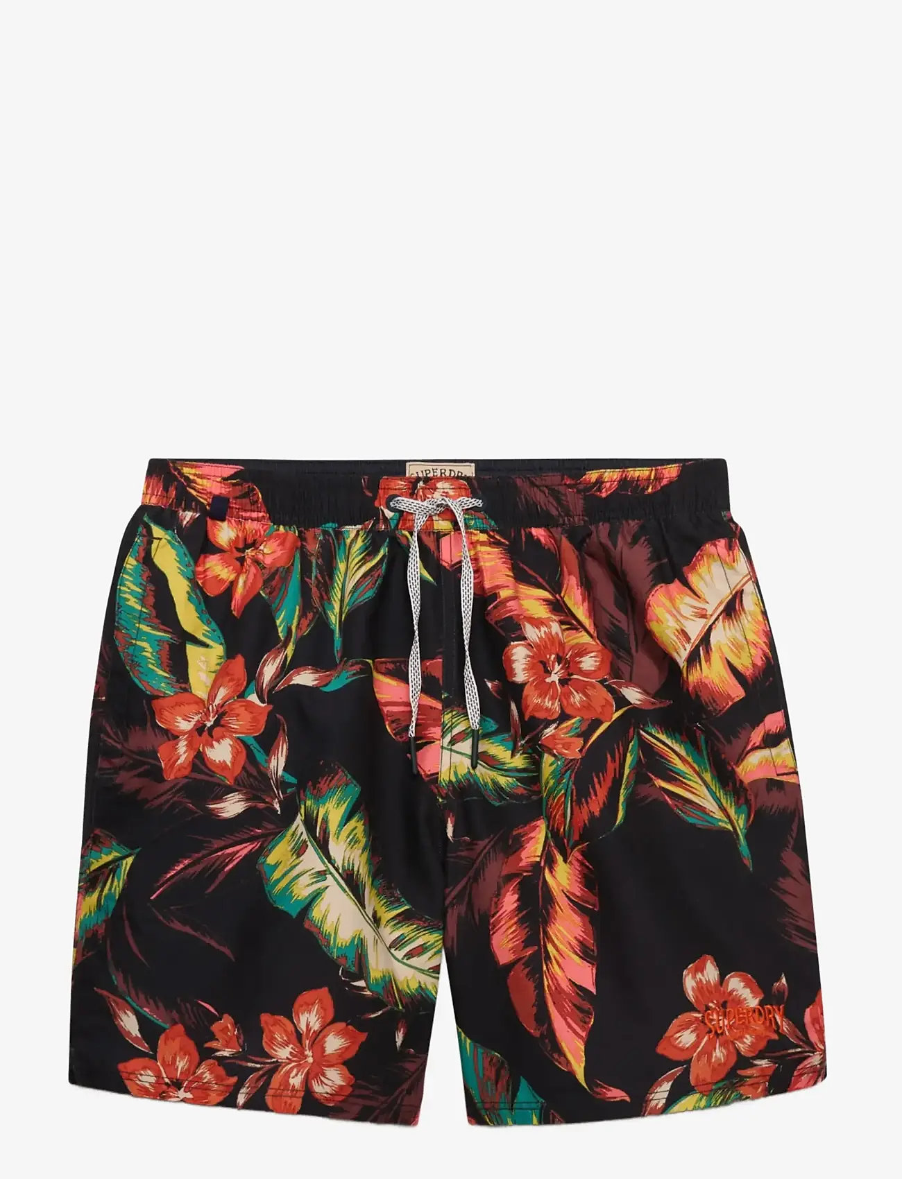 Superdry - HAWAIIAN PRINT 16 SWIM SHORT - badeshorts - cuban nights black - 2