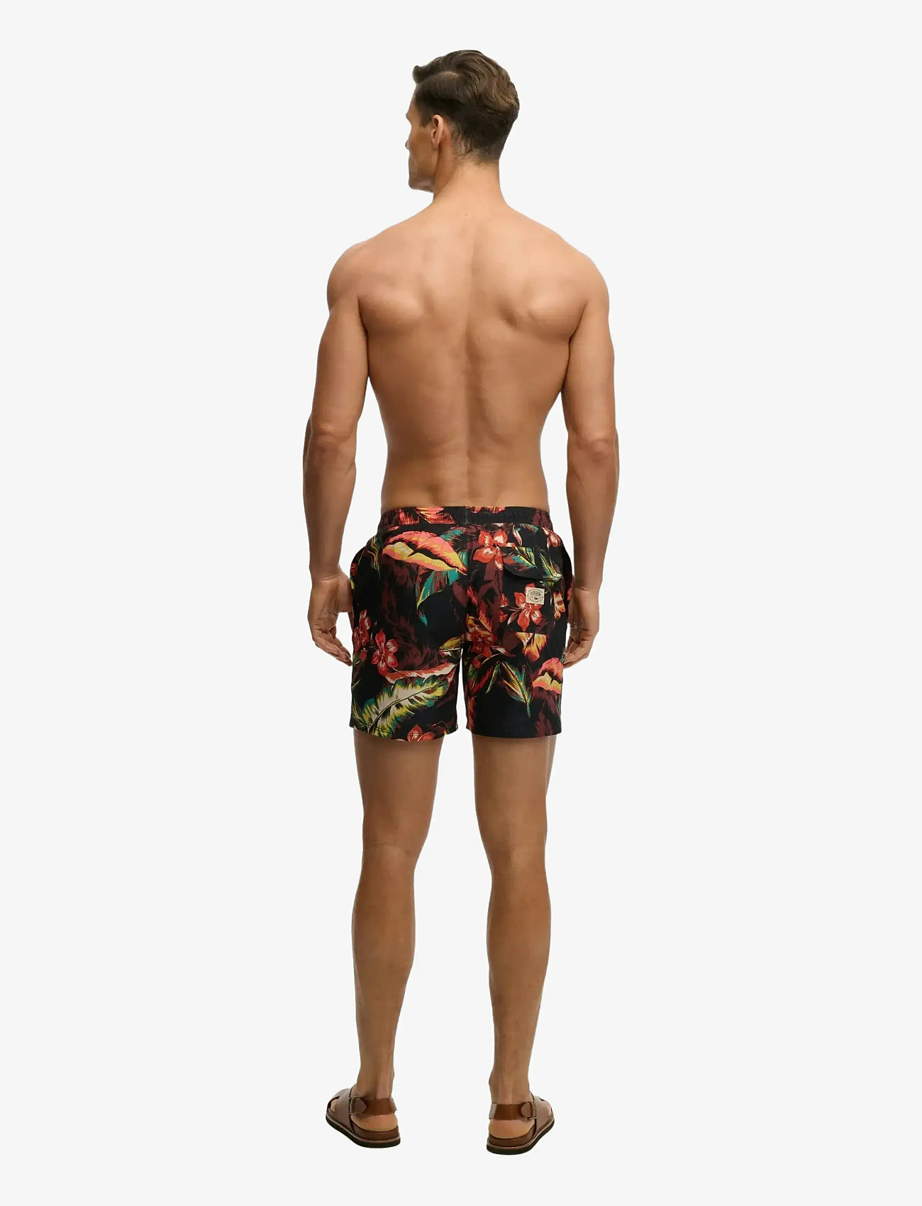 Superdry - HAWAIIAN PRINT 16 SWIM SHORT - badeshorts - cuban nights black - 5