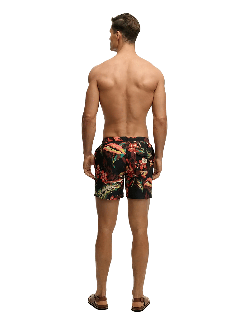 Superdry - HAWAIIAN PRINT 16 SWIM SHORT - badeshorts - cuban nights black - 5