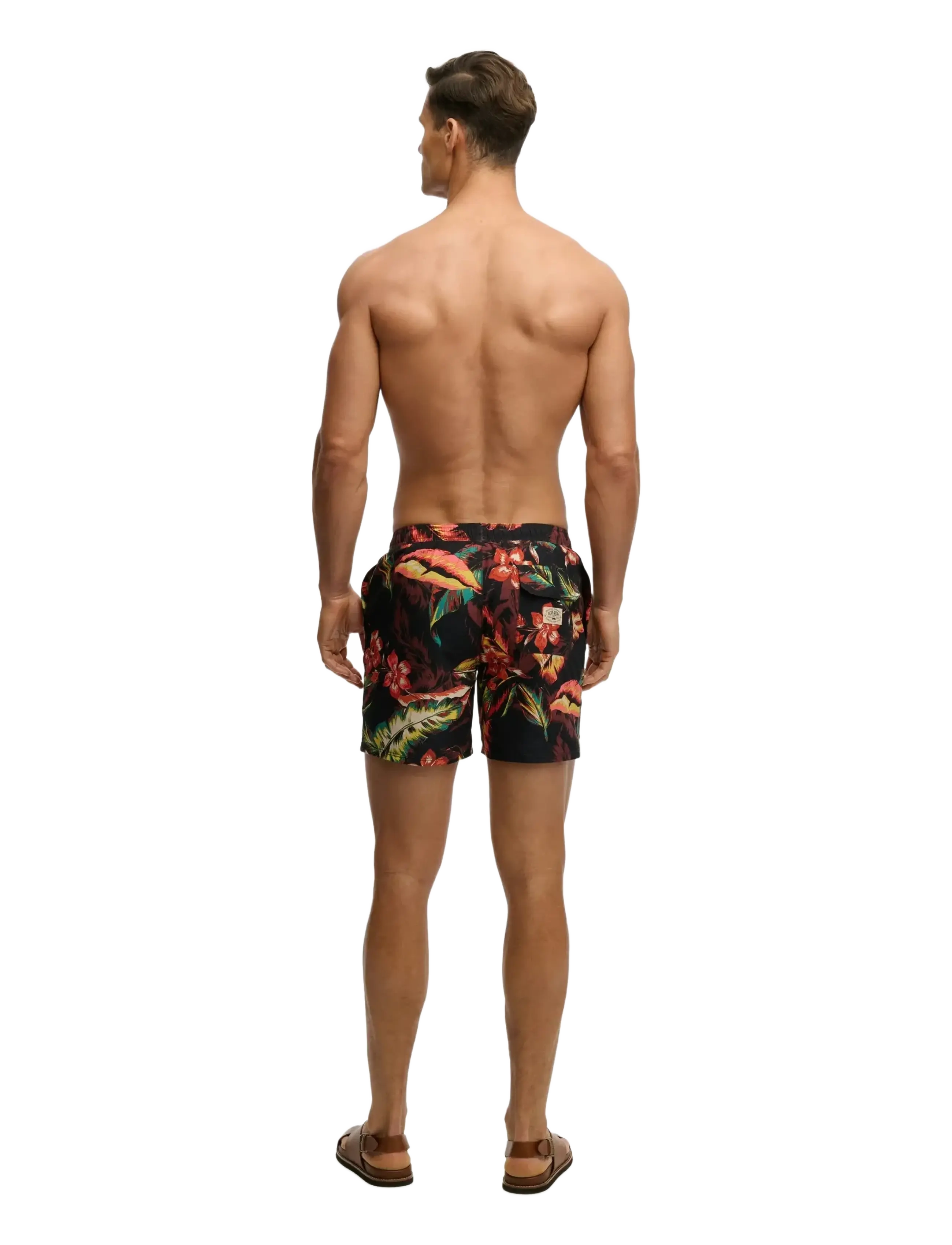 Superdry - HAWAIIAN PRINT 16 SWIM SHORT - shorts de bain - cuban nights black - 5