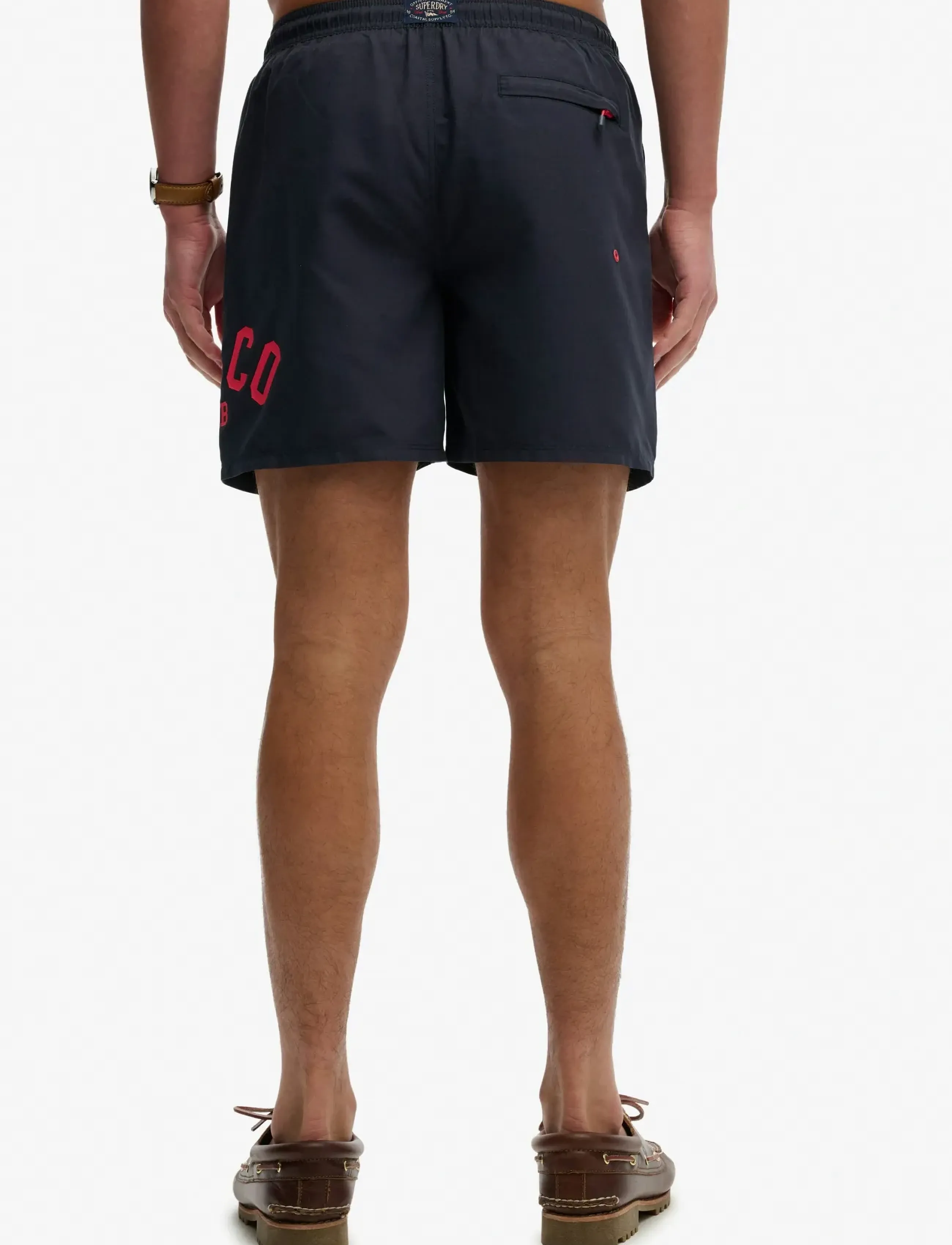 Superdry - PRINTED LOGO 16 SWIM SHORT - lühikesed ujumispüksid - eclipse navy - 3