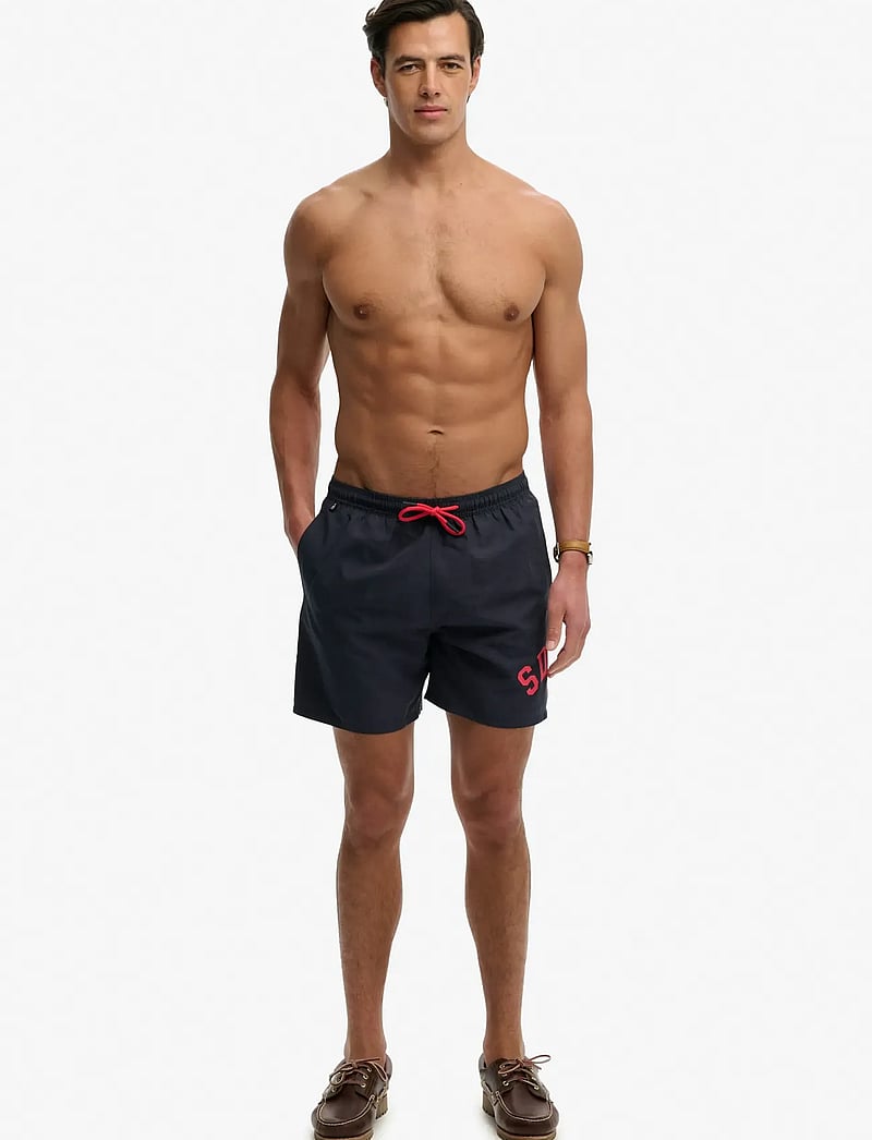 Superdry - PRINTED LOGO 16 SWIM SHORT - badehose - eclipse navy - 4