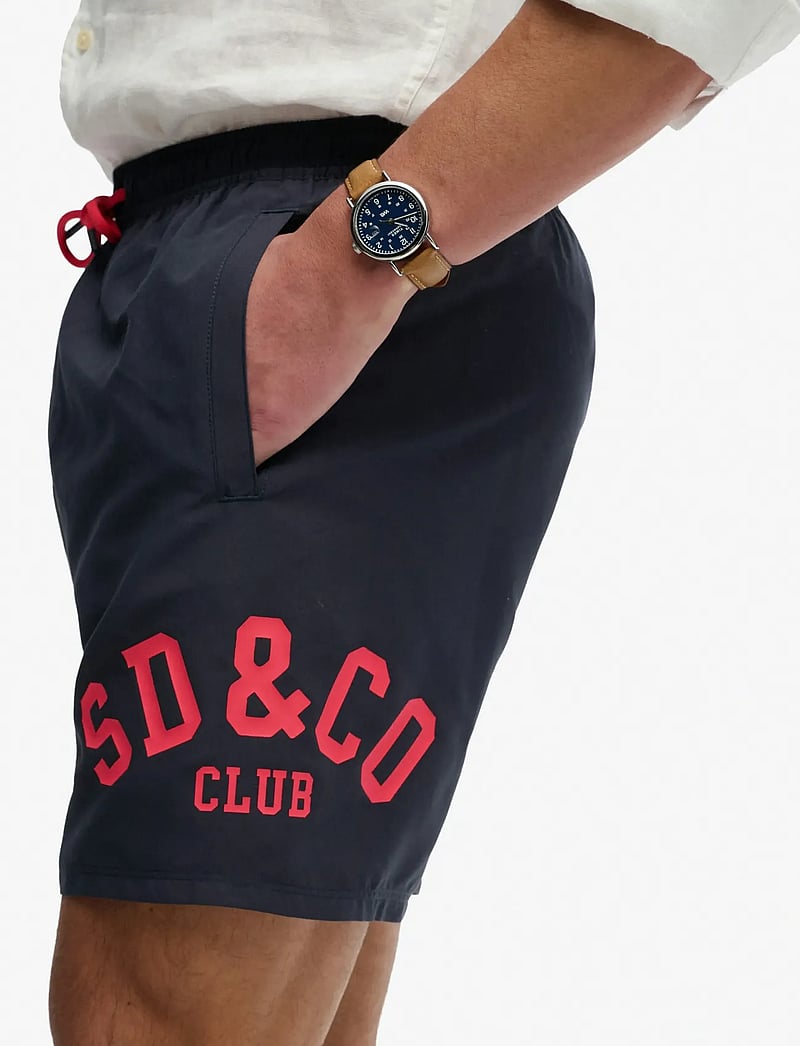 Superdry - PRINTED LOGO 16 SWIM SHORT - badehose - eclipse navy - 5