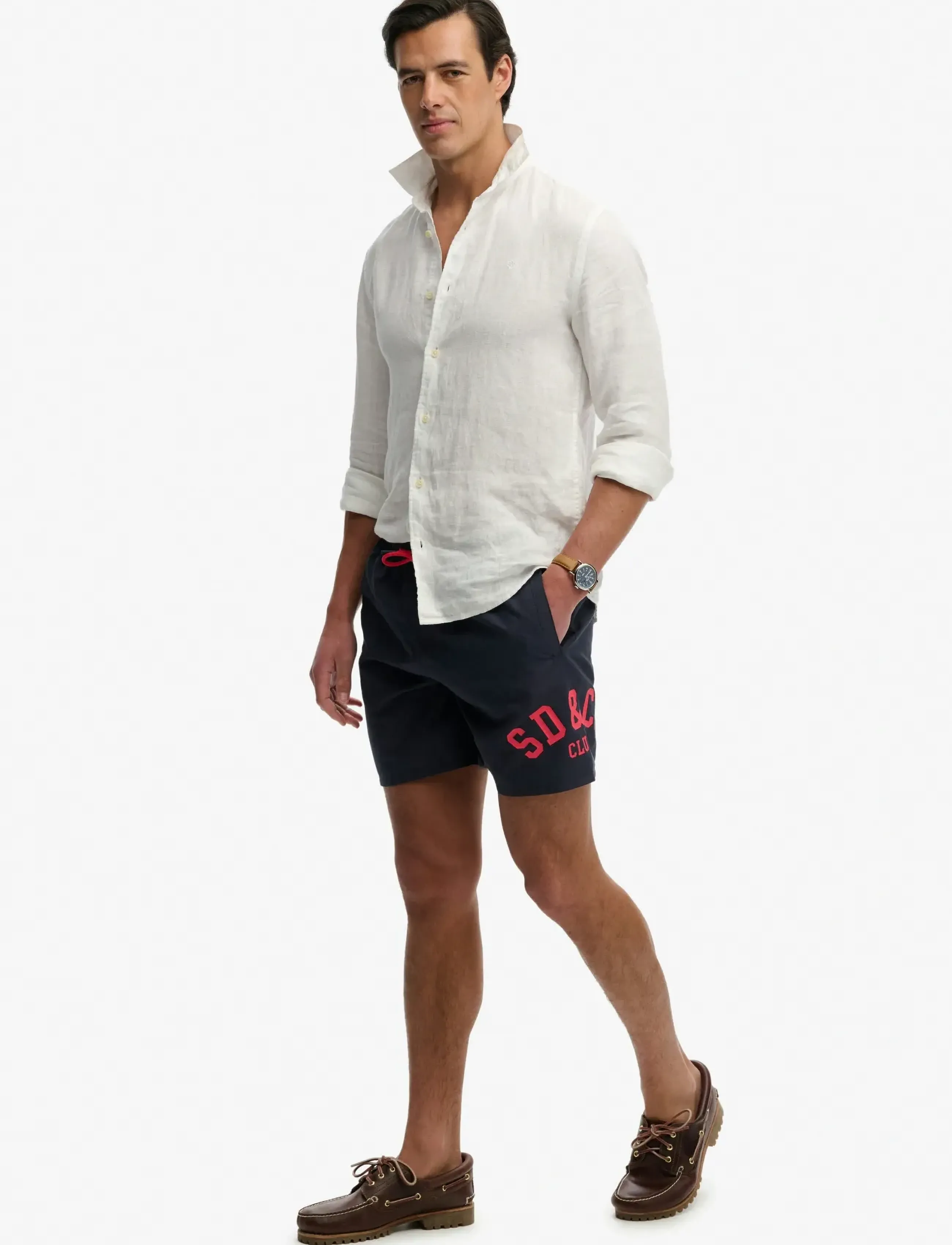 Superdry PRINTED LOGO 16 SWIM SHORT - Streetstyle - ECLIPSE NAVY / navy