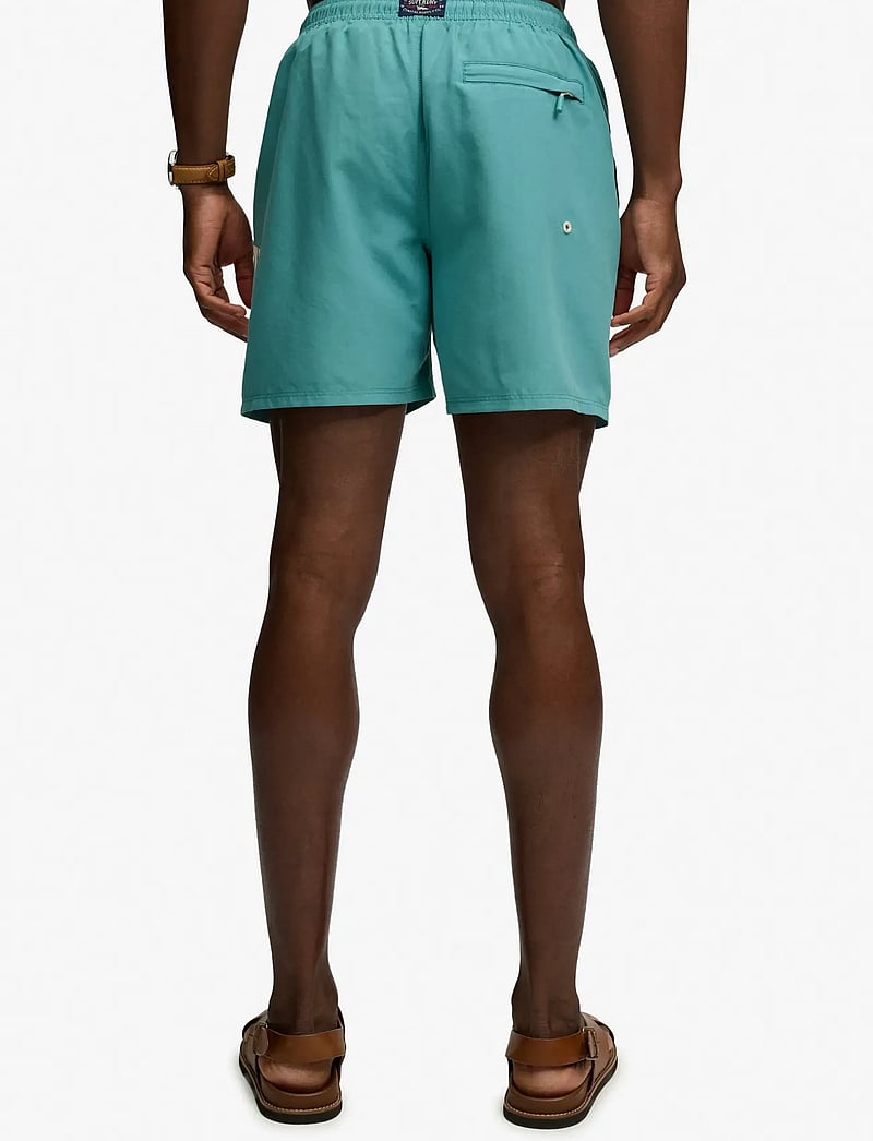 Superdry - PRINTED LOGO 16 SWIM SHORT - badeshorts - teal - 2