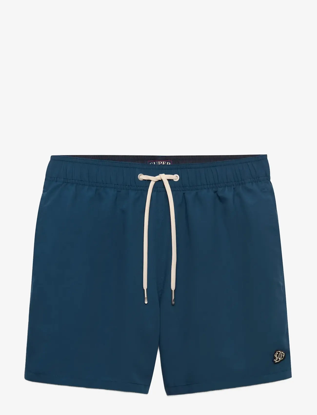 Superdry - EMBROIDERED LOGO 15 SWIM SHORT - badeshorts - blue bottle - 1