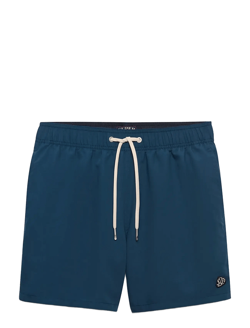 Superdry - EMBROIDERED LOGO 15 SWIM SHORT - badeshorts - blue bottle - 1