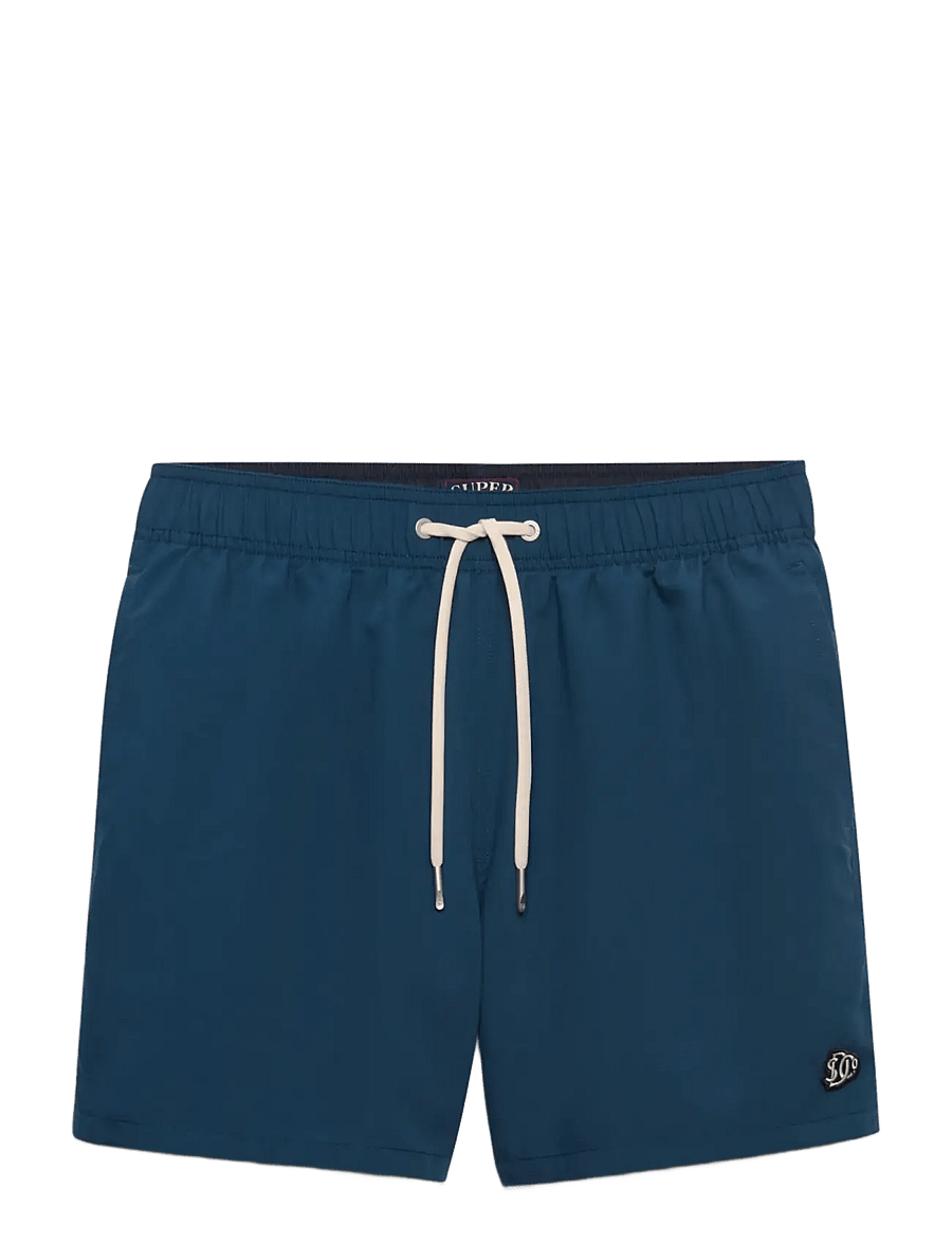 Superdry - EMBROIDERED LOGO 15 SWIM SHORT - badehose - blue bottle - 1