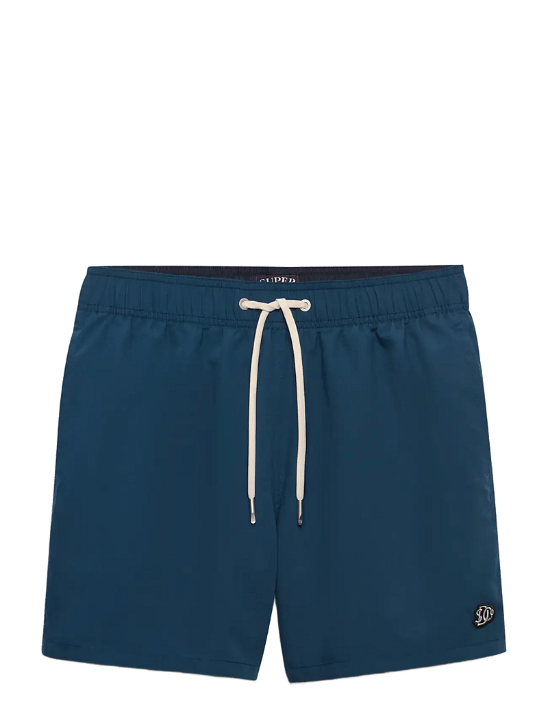 Superdry - EMBROIDERED LOGO 15 SWIM SHORT - ujumispüksid - blue bottle - 1