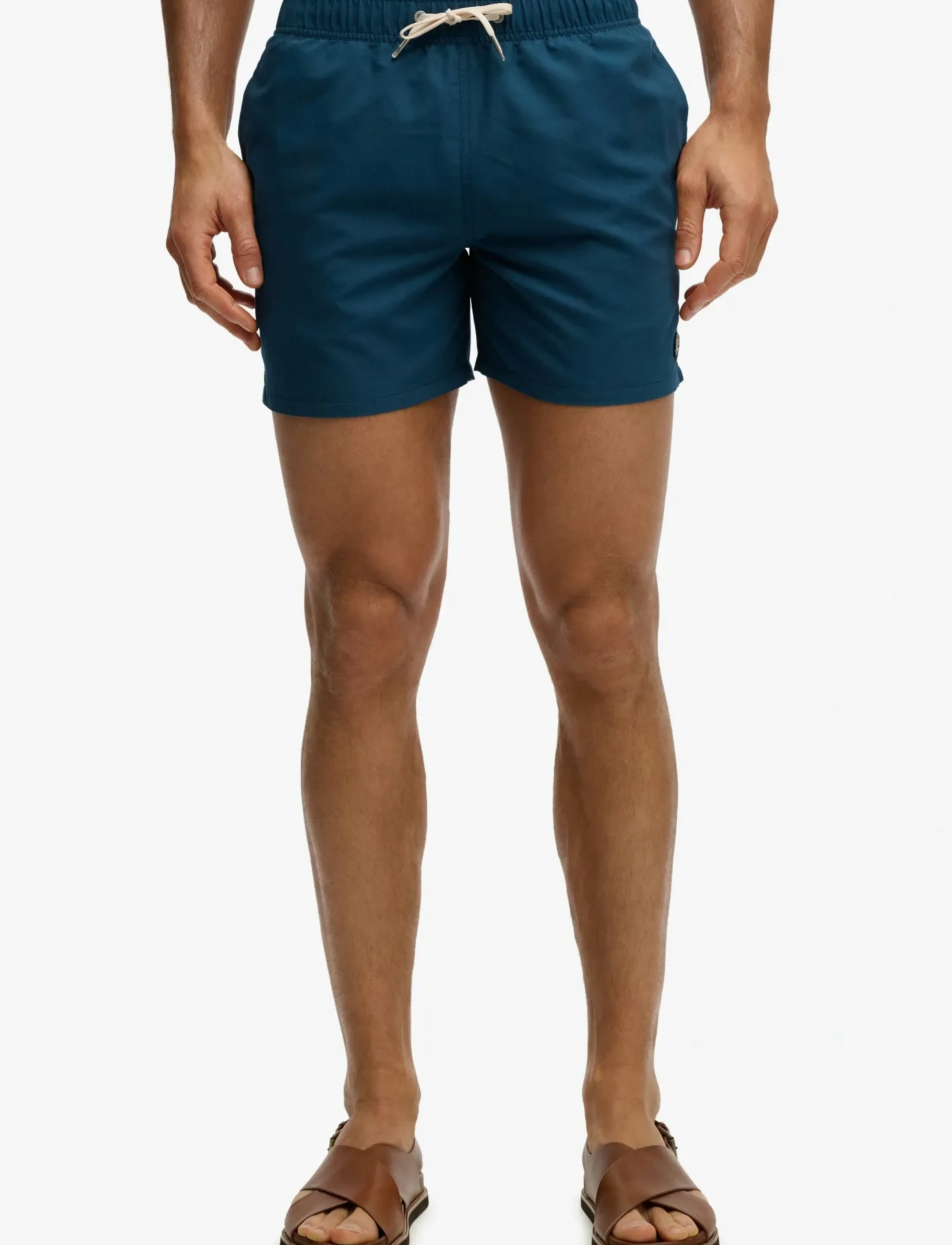 Superdry - EMBROIDERED LOGO 15 SWIM SHORT - peldšorti - blue bottle - 2