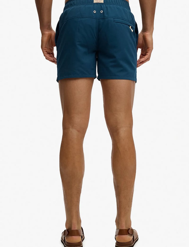 Superdry - EMBROIDERED LOGO 15 SWIM SHORT - ujumispüksid - blue bottle - 3
