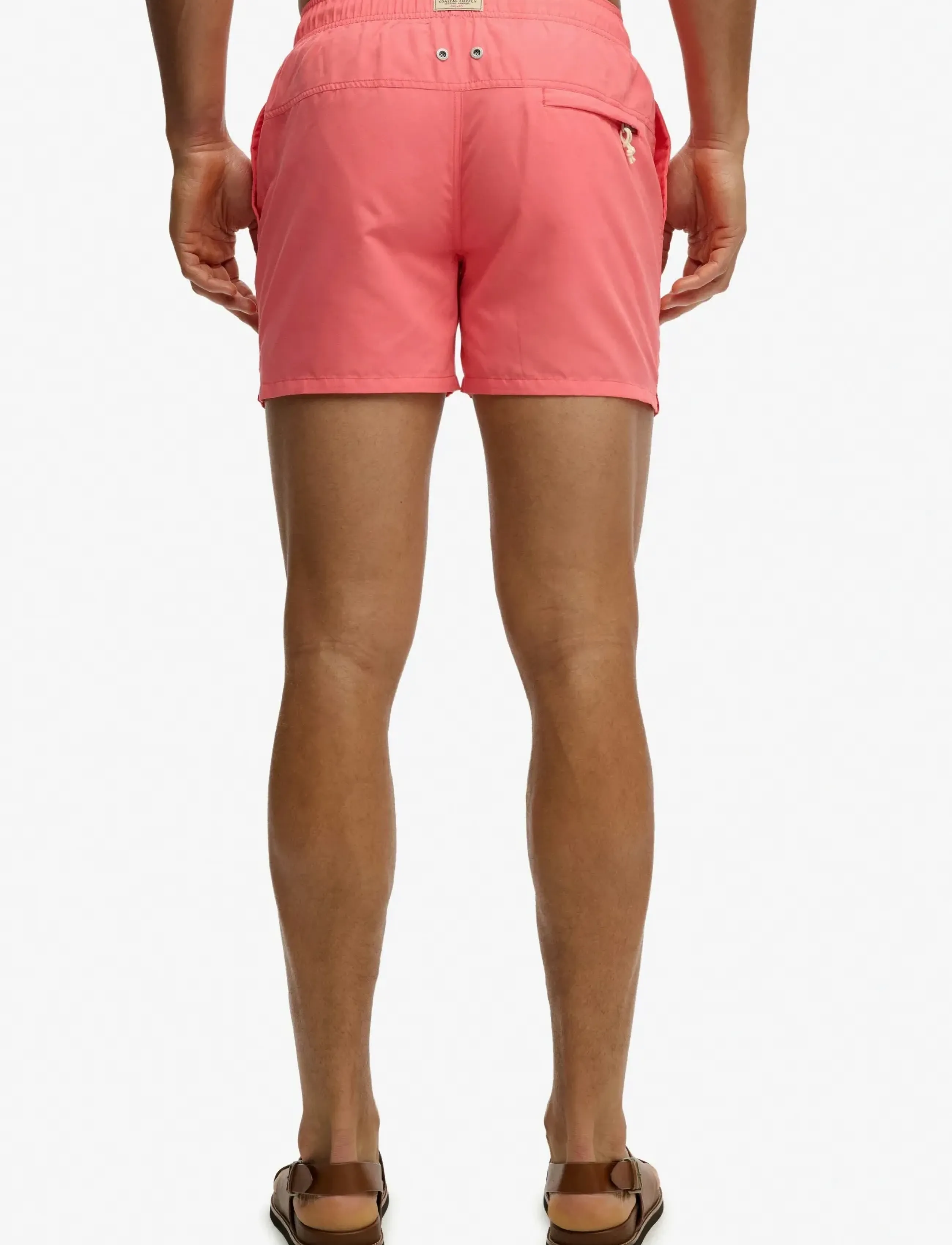 Superdry - EMBROIDERED LOGO 15 SWIM SHORT - badehose - sugar coral - 3