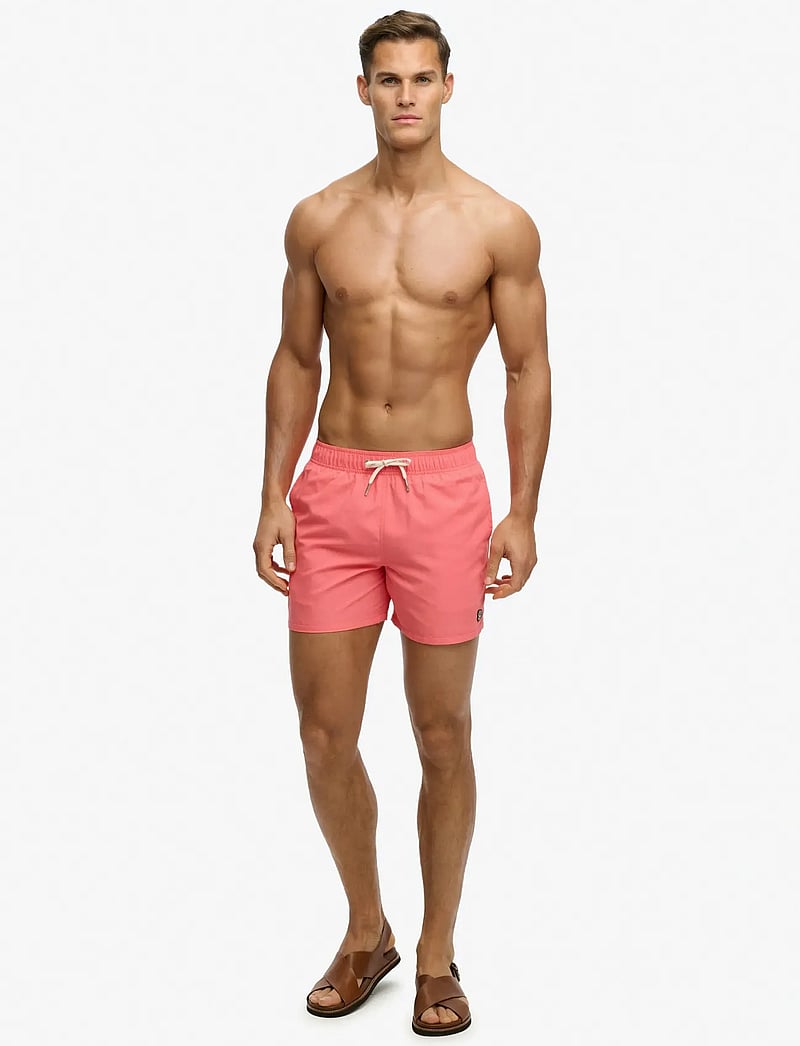 Superdry - EMBROIDERED LOGO 15 SWIM SHORT - badeshorts - sugar coral - 4