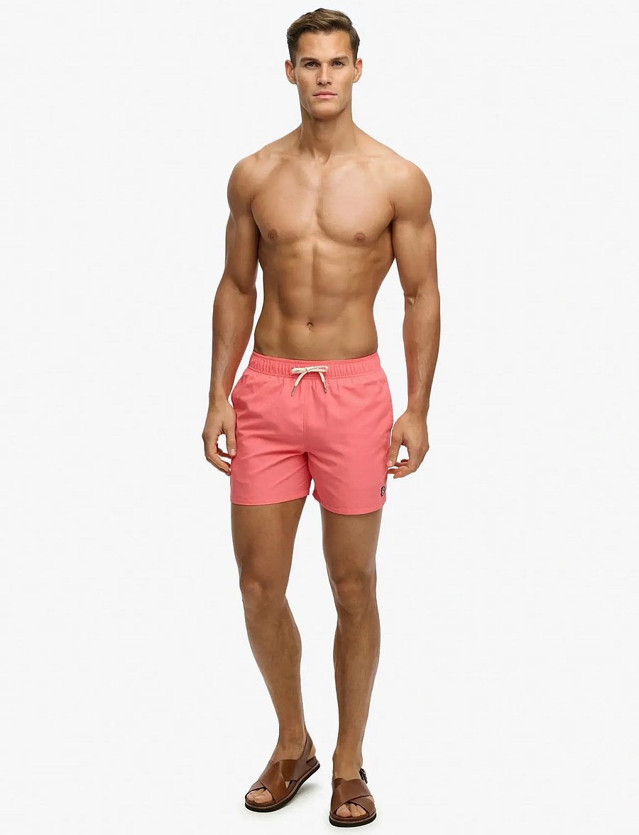 Superdry - EMBROIDERED LOGO 15 SWIM SHORT - badehose - sugar coral - 4