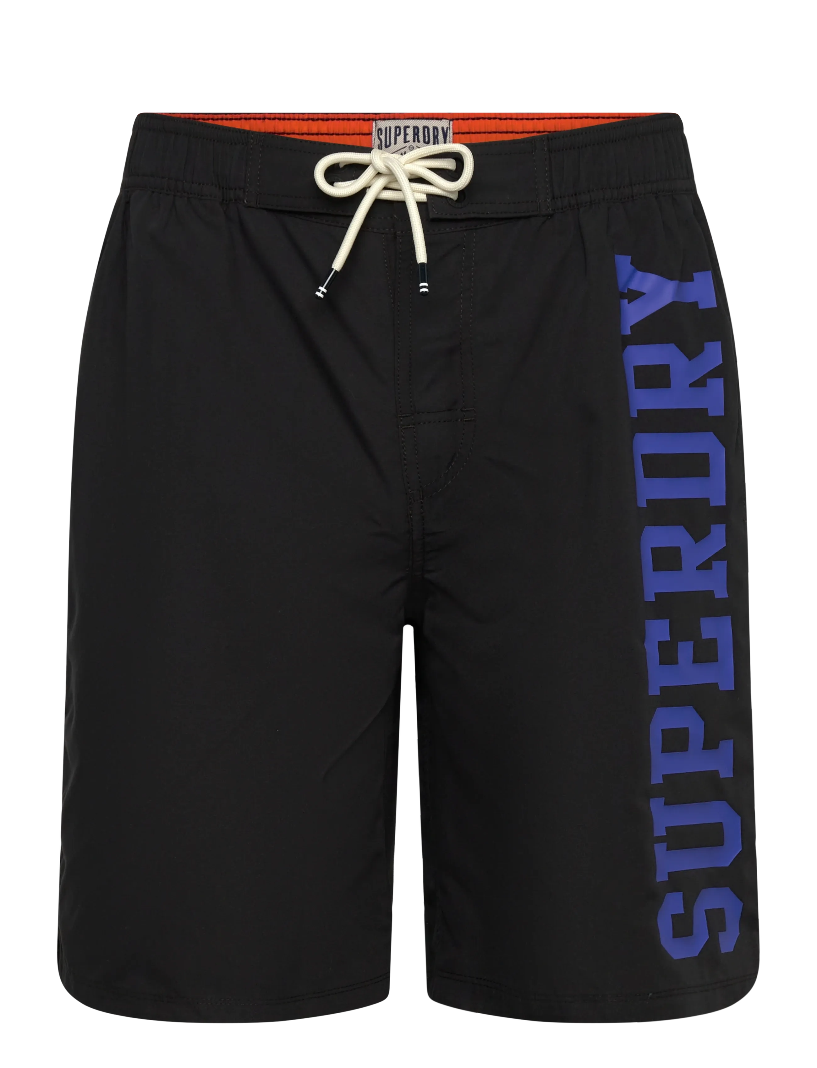 Superdry LOGO 19 BOARDSHORT - Badbyxor - BLACK / black
