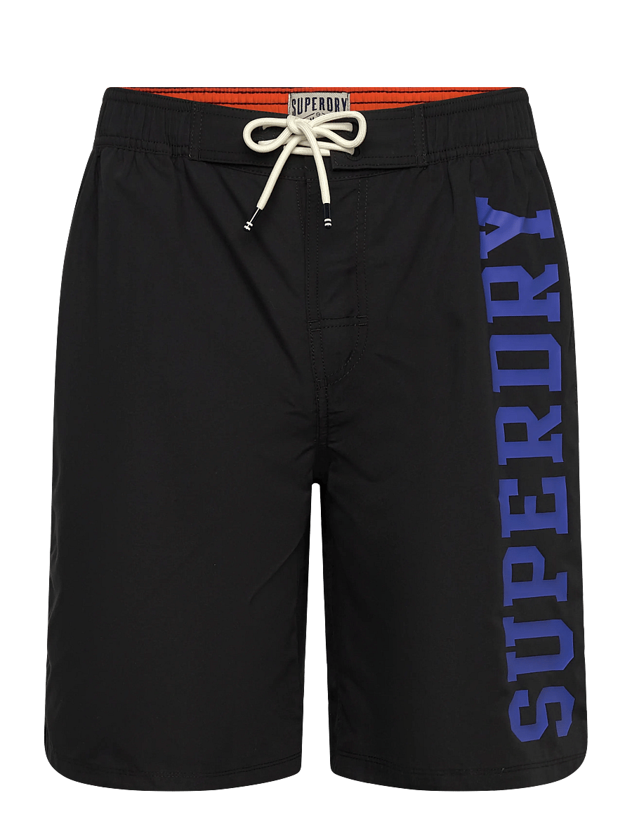 Superdry - LOGO 19 BOARDSHORT - lühikesed ujumispüksid - black - 1